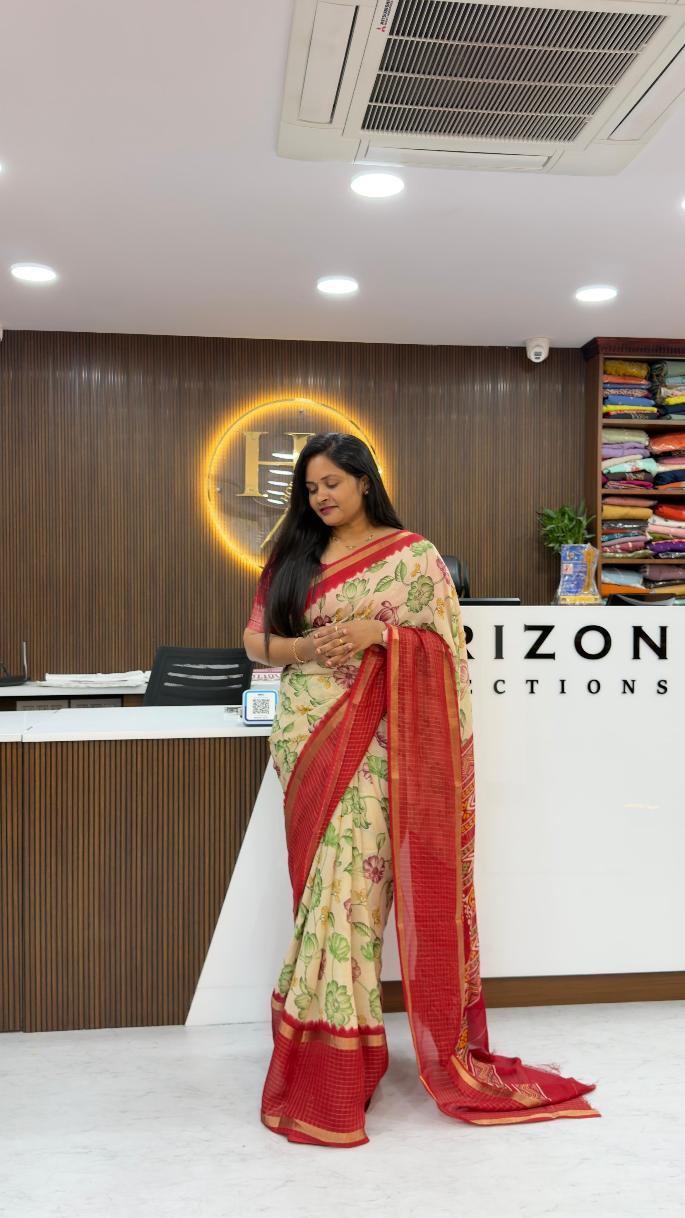 Khadi silk light weight sarees