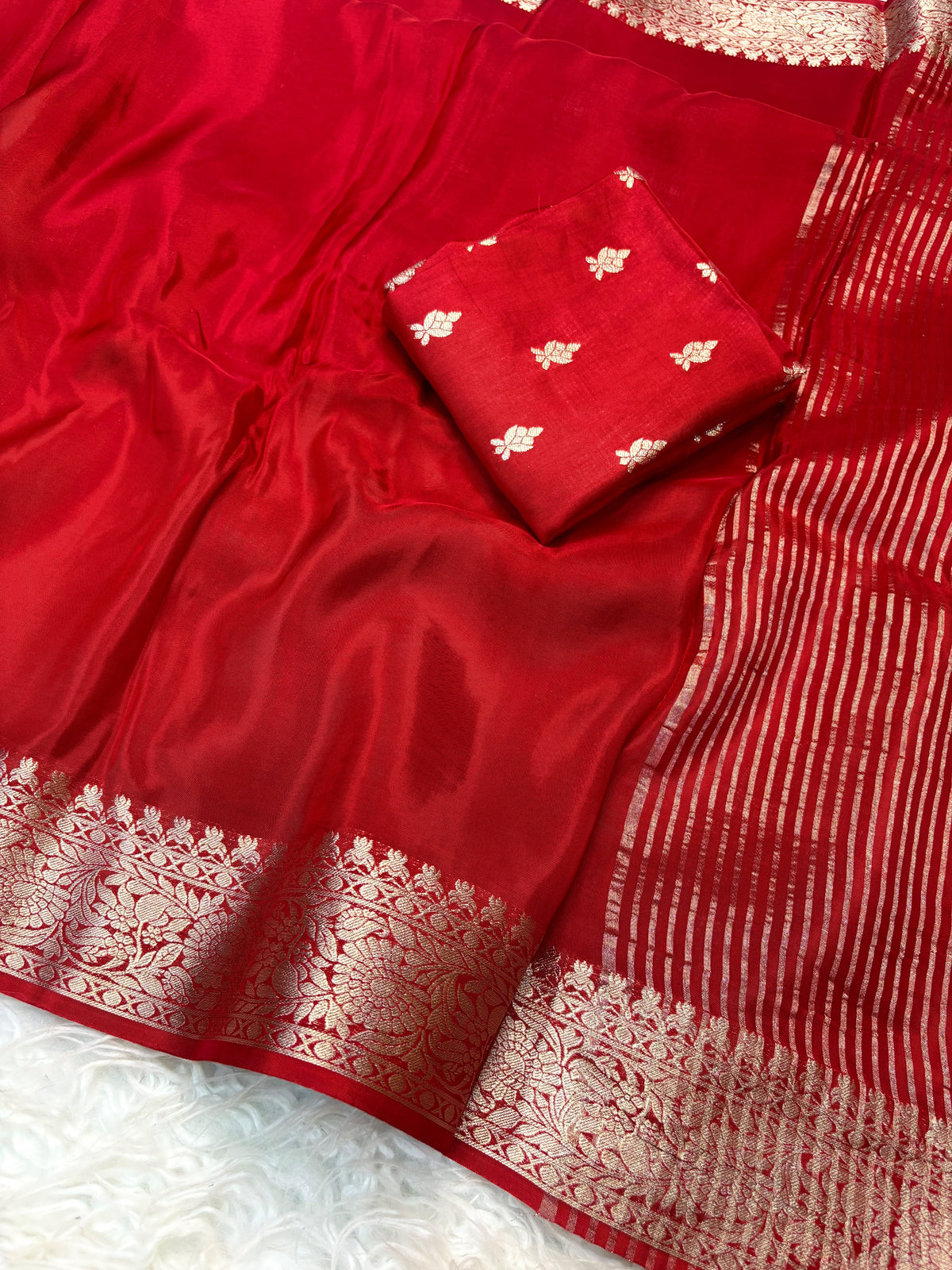 Pure viscose Mysore crepe saree(NON-STORE)