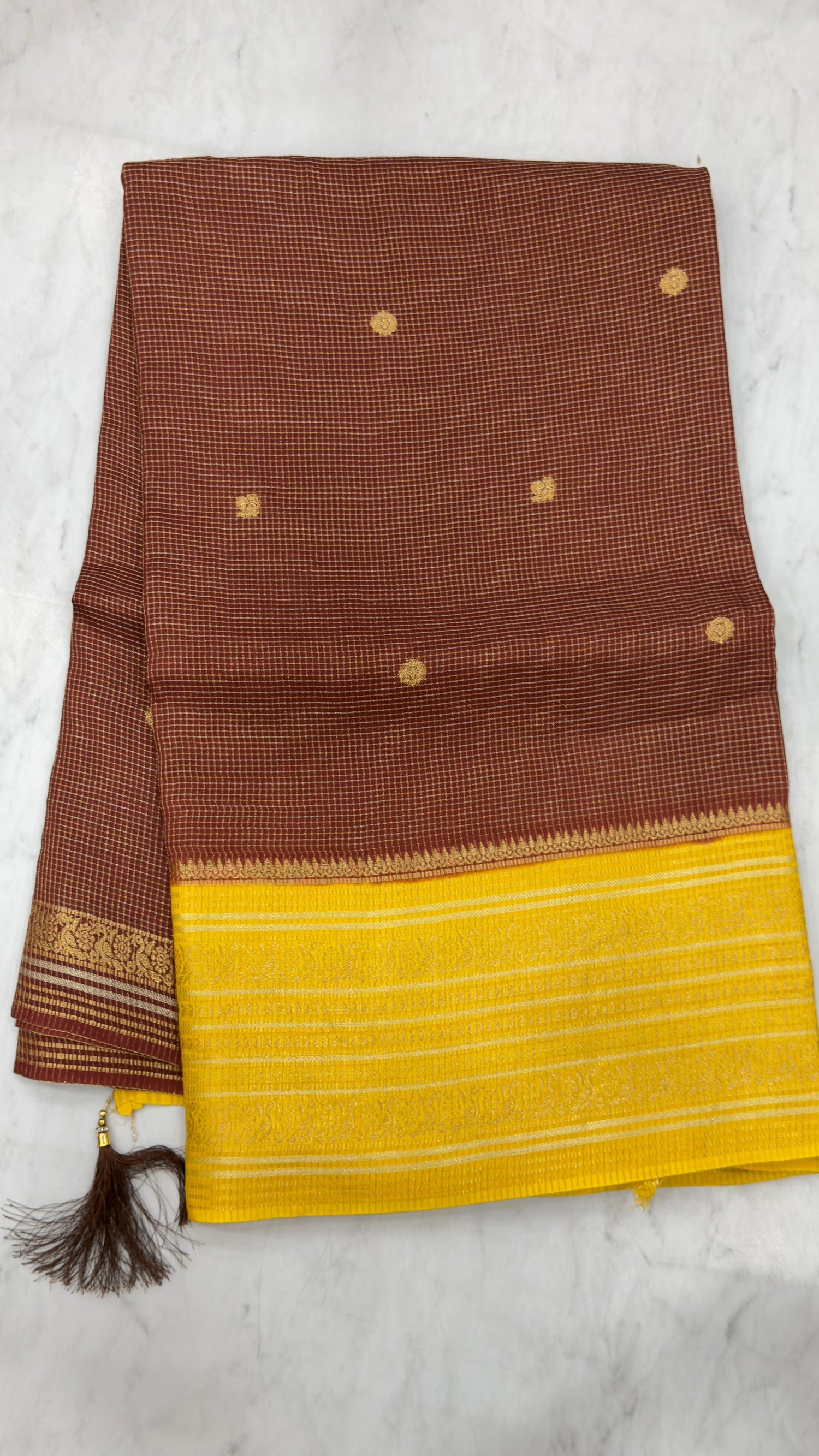 Banarasi vintage chexs sarees