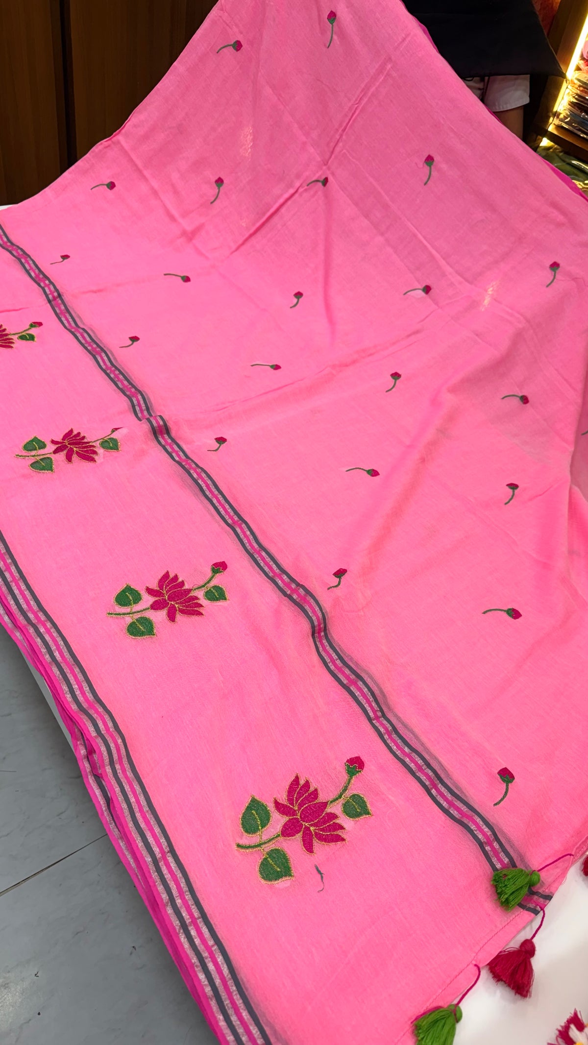 Mul cotton saree