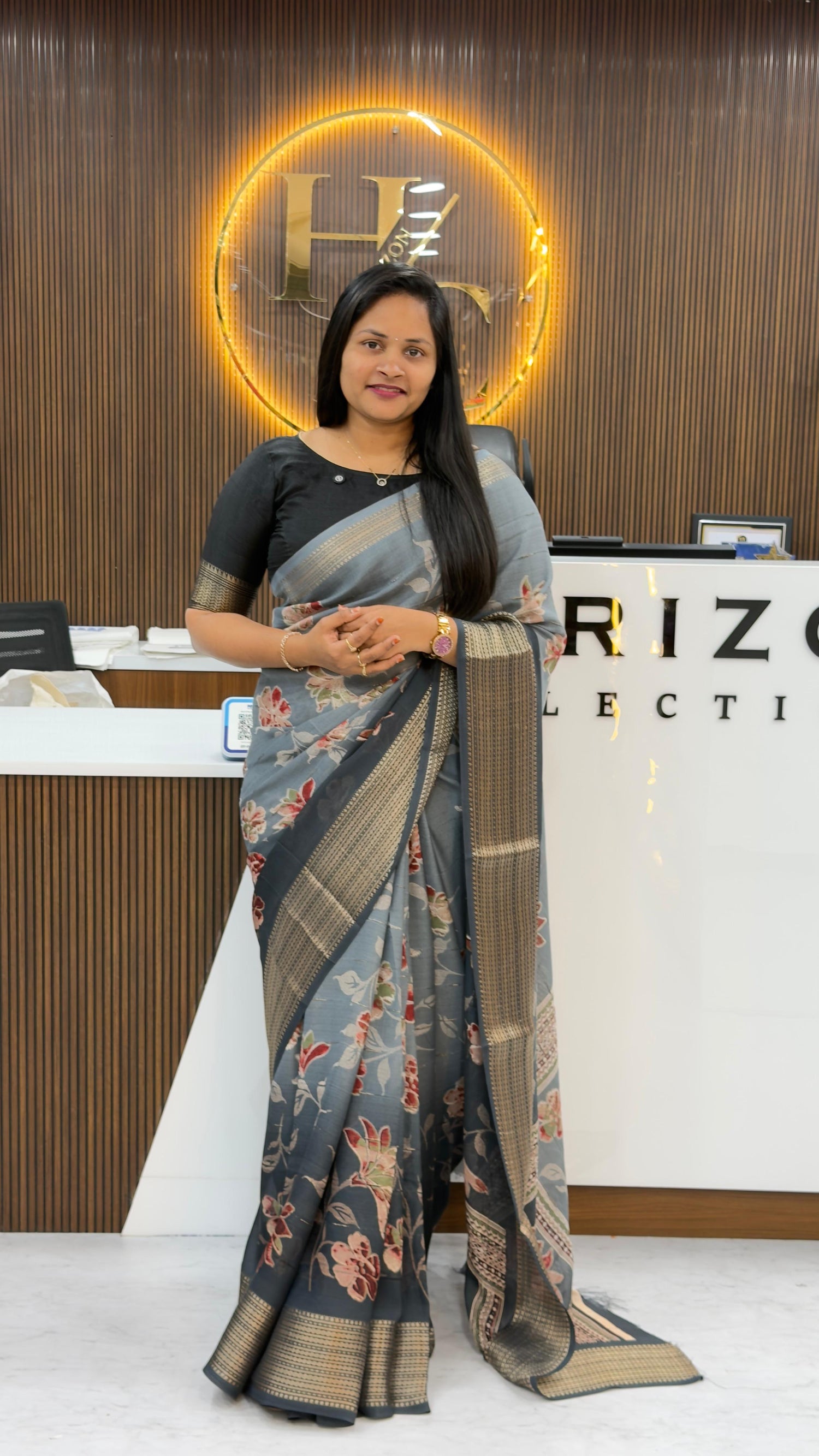Floral Marshmallow sarees