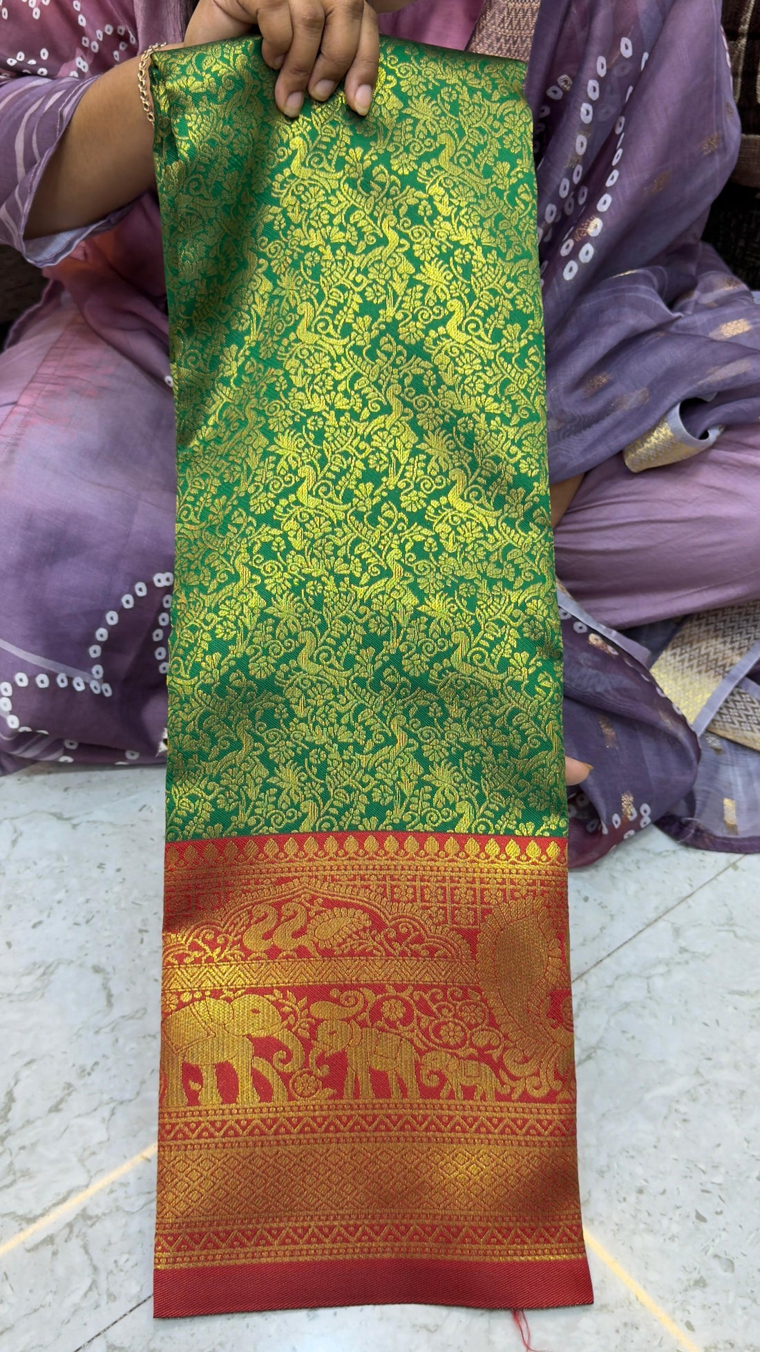 Korvai soft Meena Patti sarees