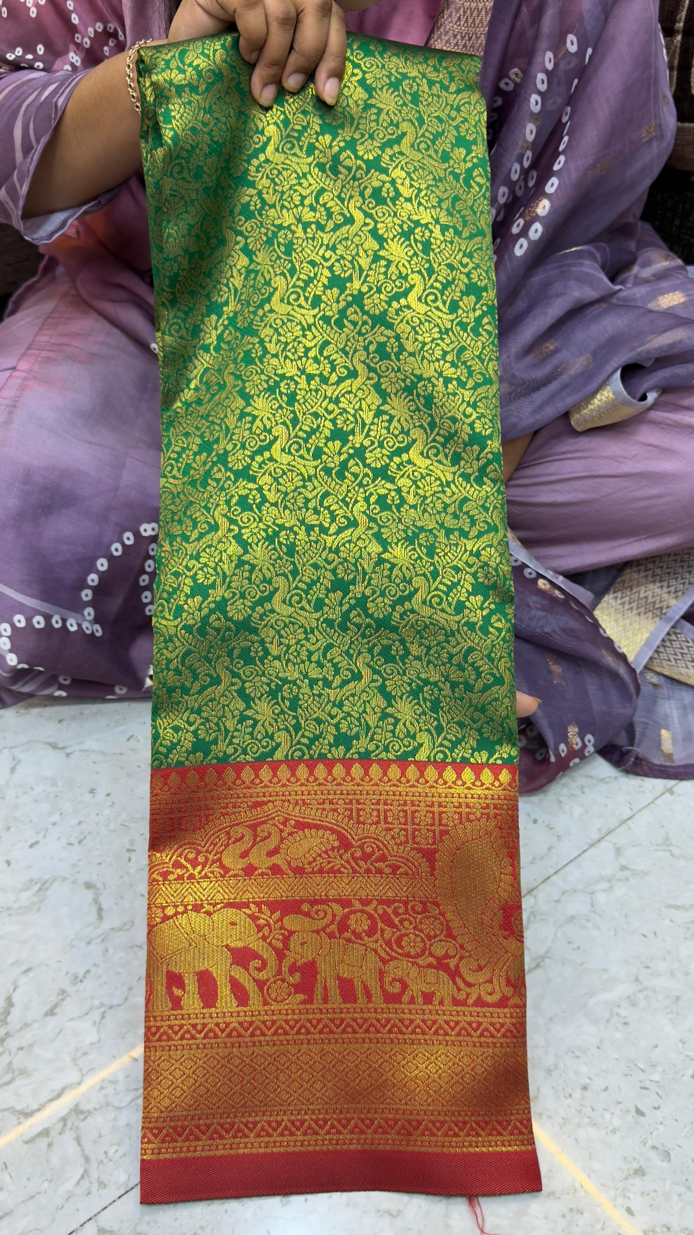 Korvai soft Meena Patti sarees