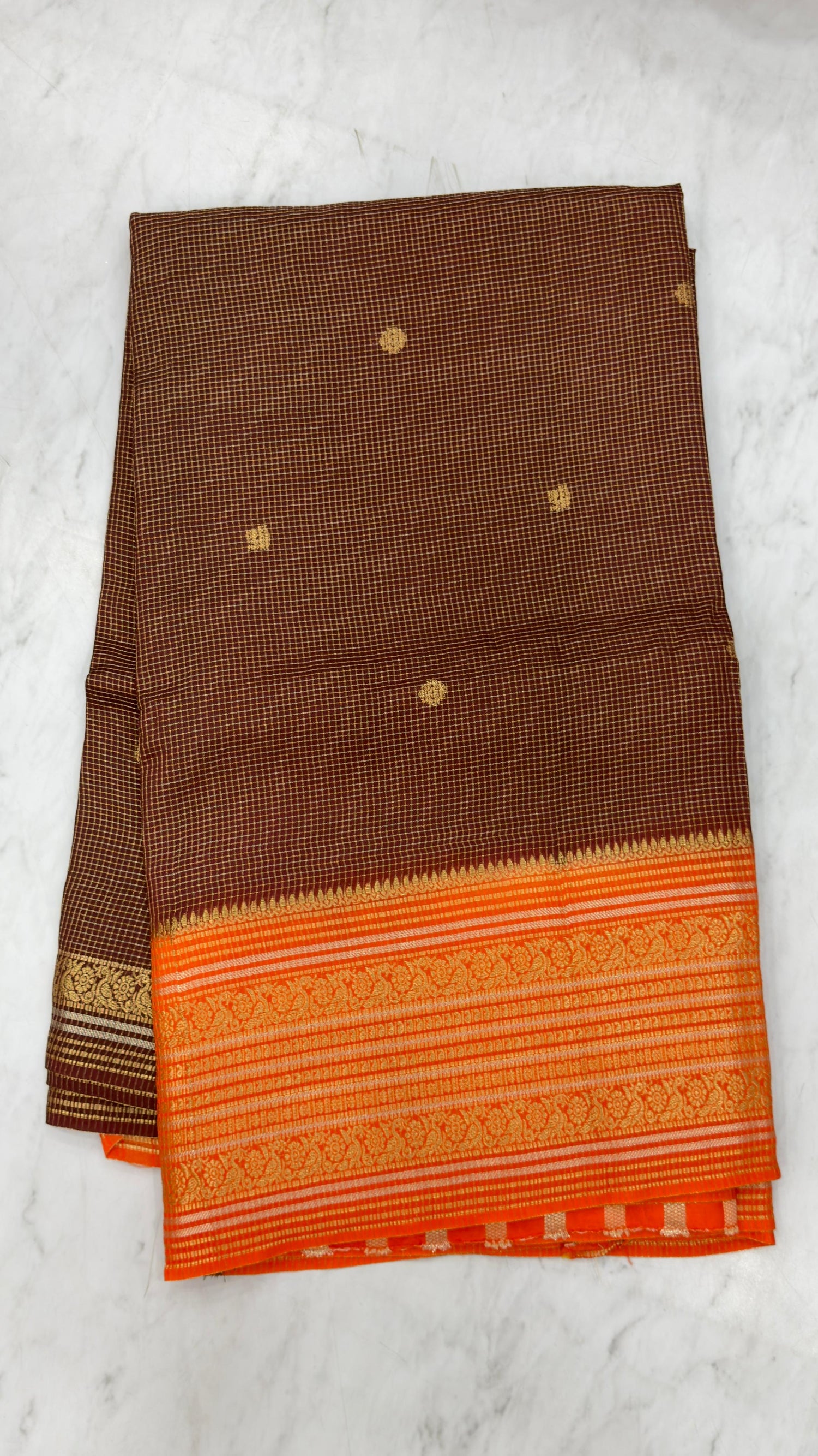 Banarasi vintage chexs sarees