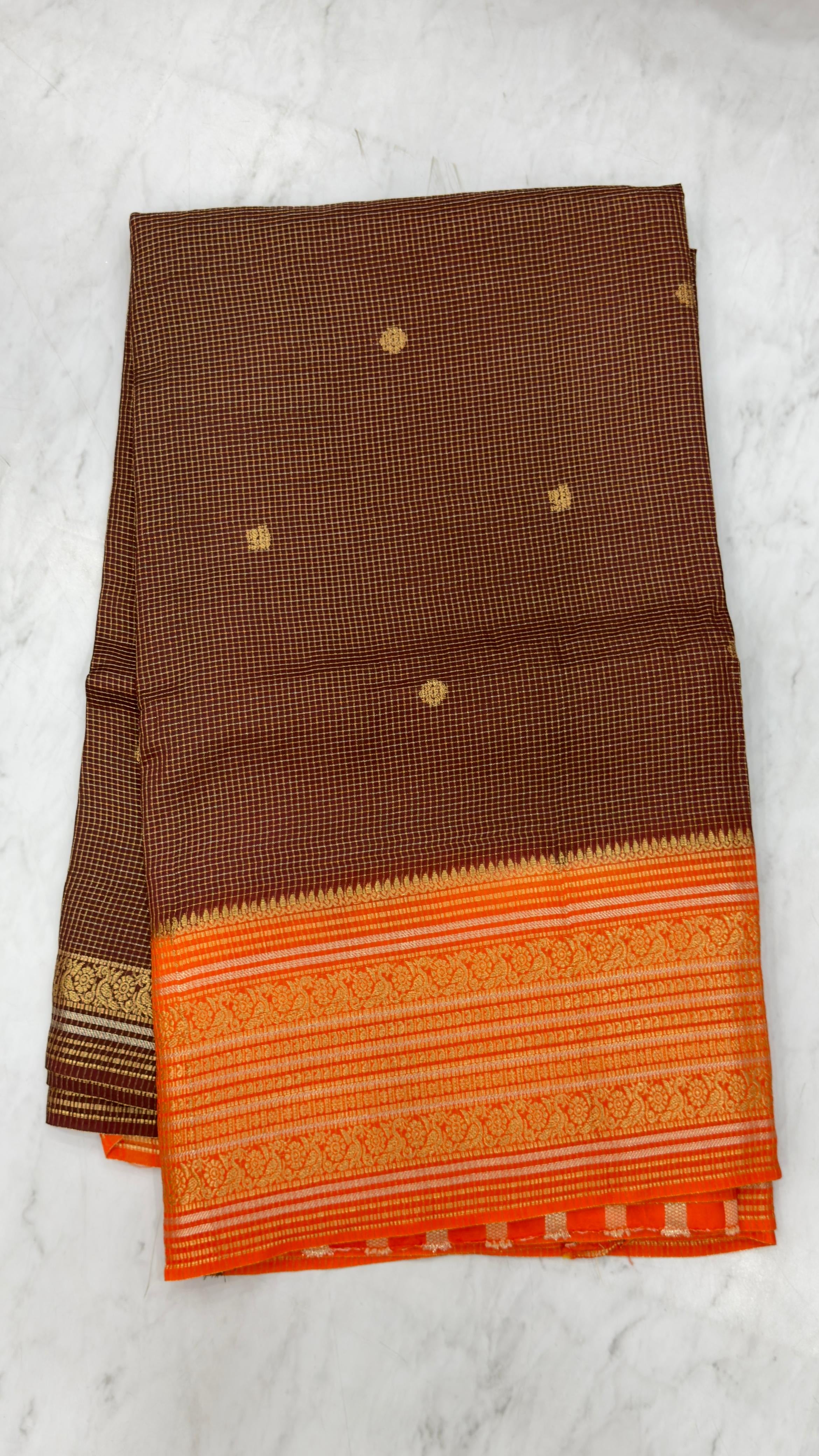 Banarasi vintage chexs sarees