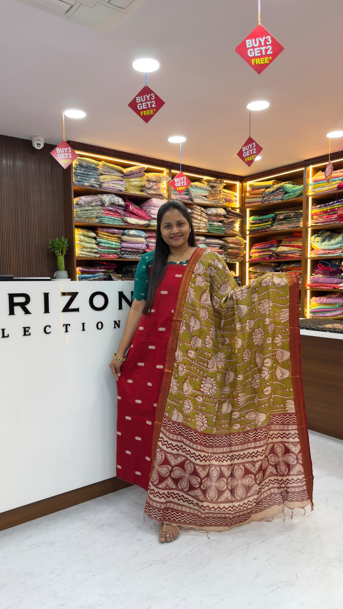 Raw silk dress materials