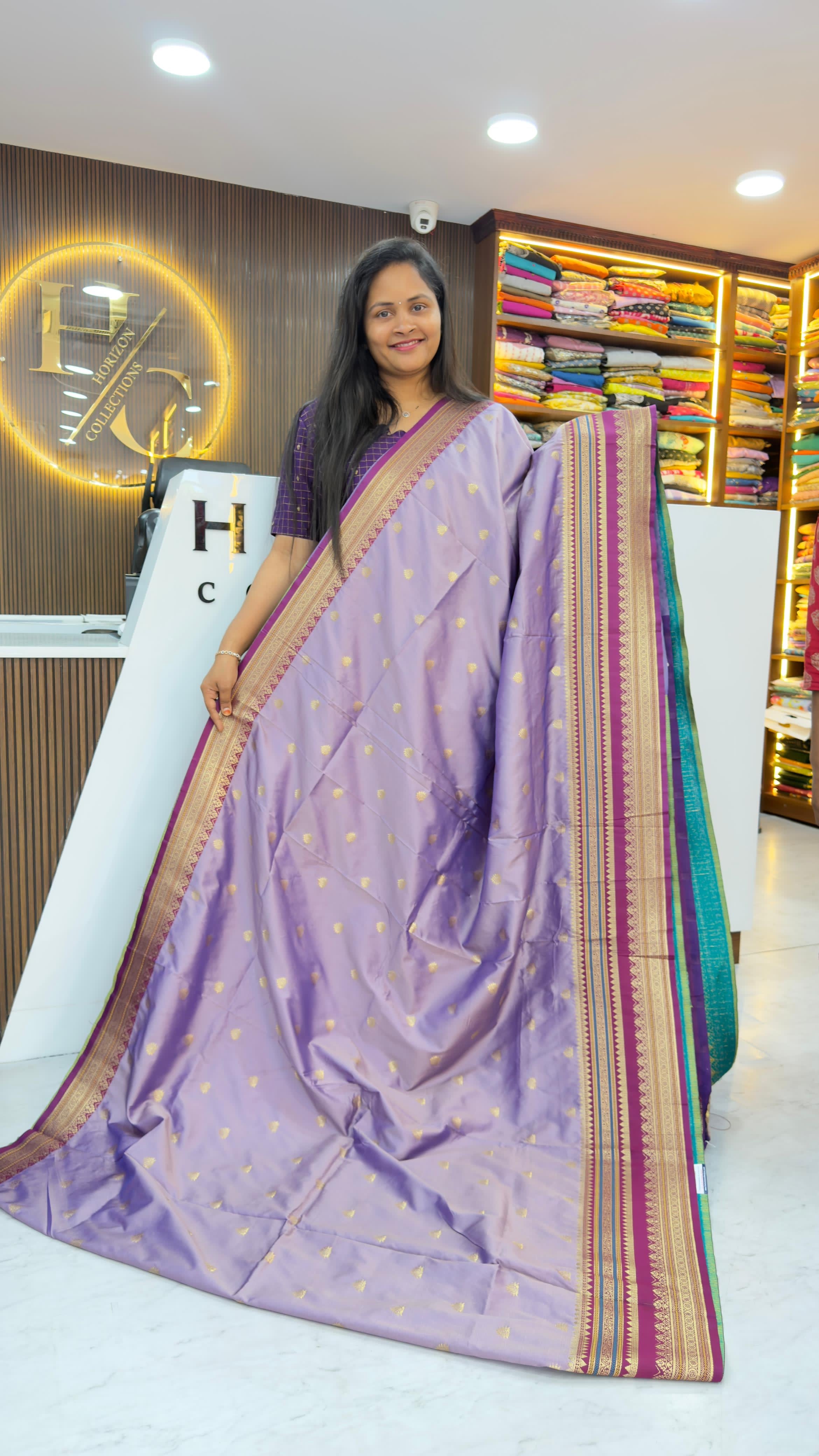 Semi Gadwal inspired sarees in soft silk sarees