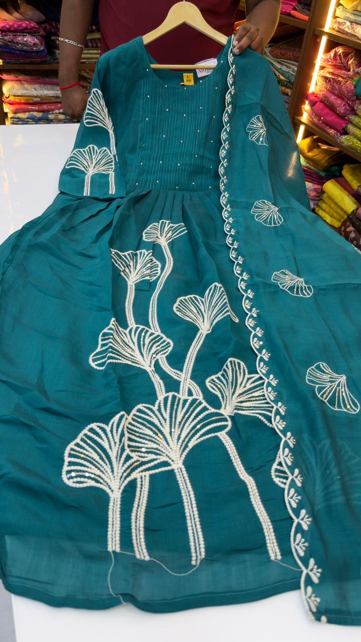 Mal Chanderi 3 piece set