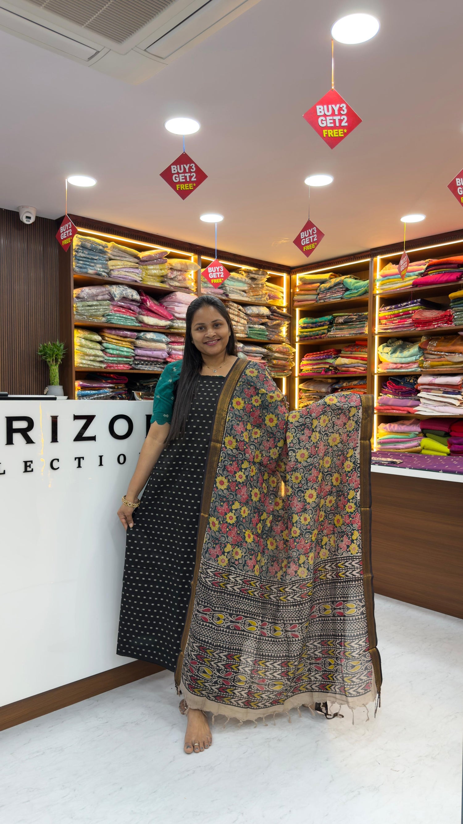 Raw silk dress materials