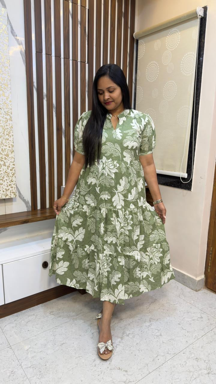 Floral Hakooba Frocks