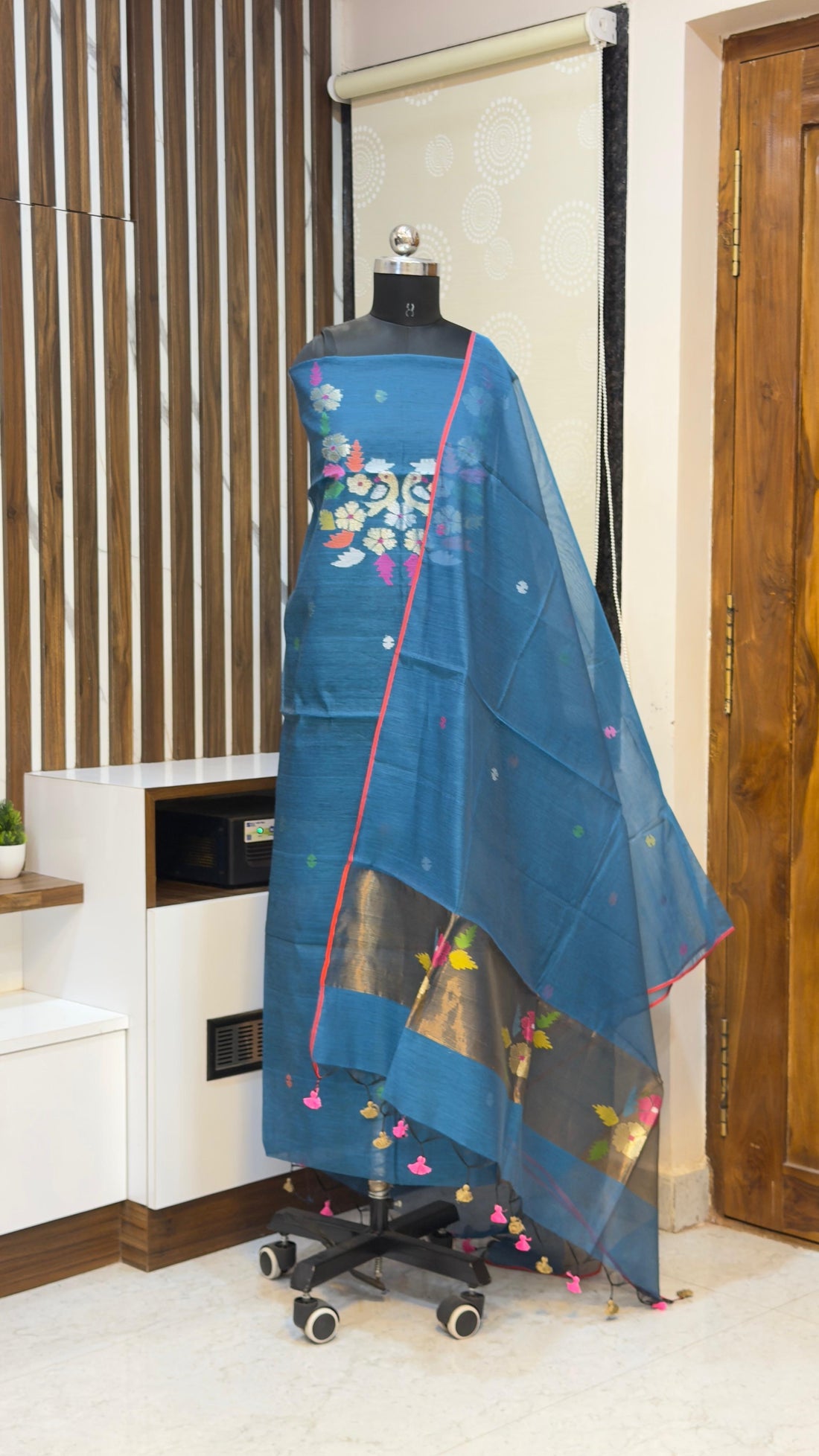 Handloom Muslin Jamdhani Dress materials