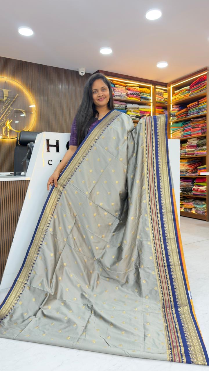 Semi Gadwal inspired sarees in soft silk sarees