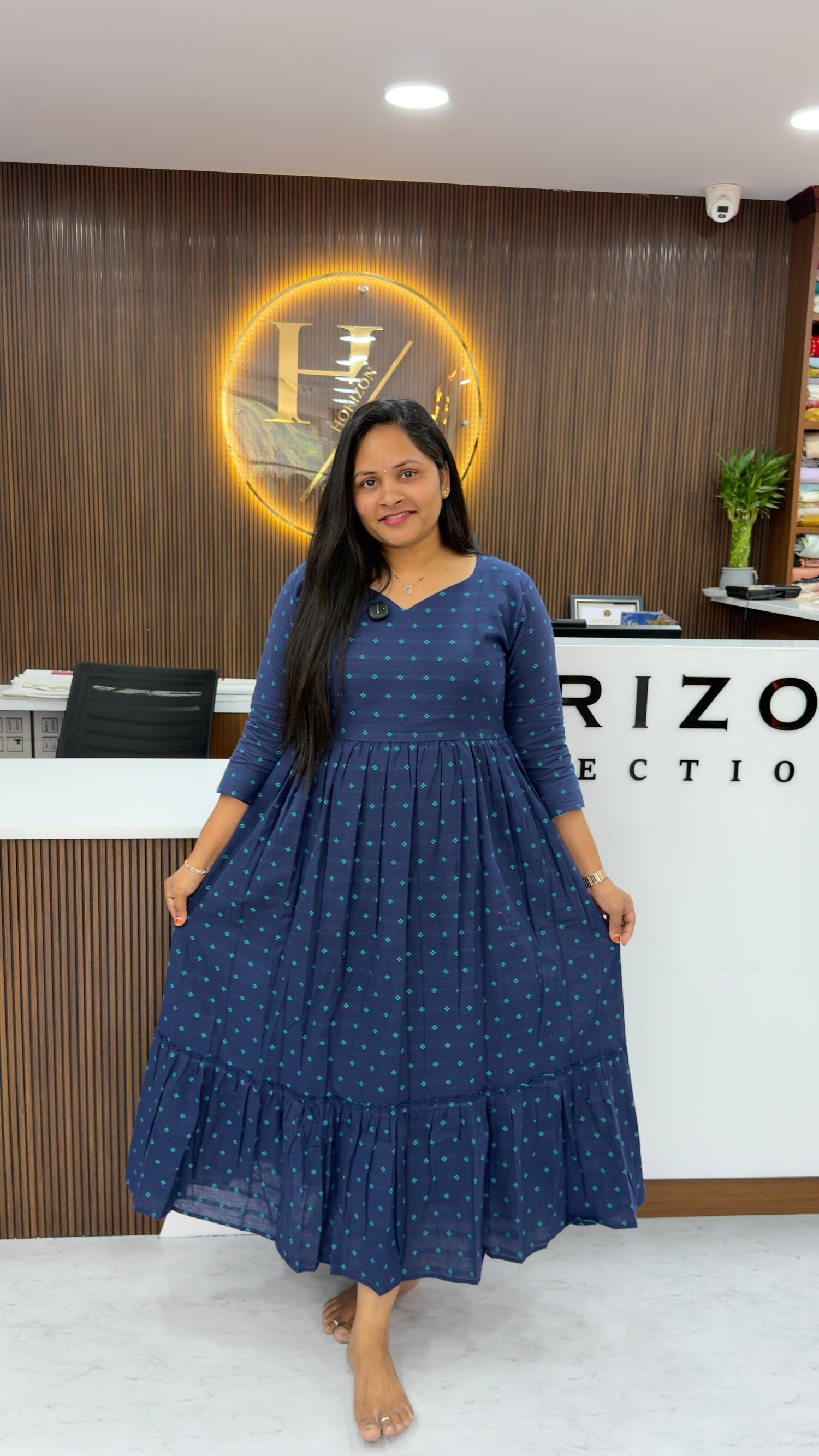 Pure cotton jamdhani frocks