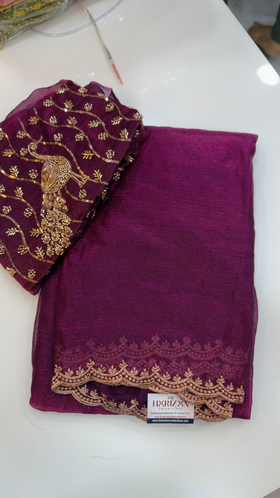Space silk saree