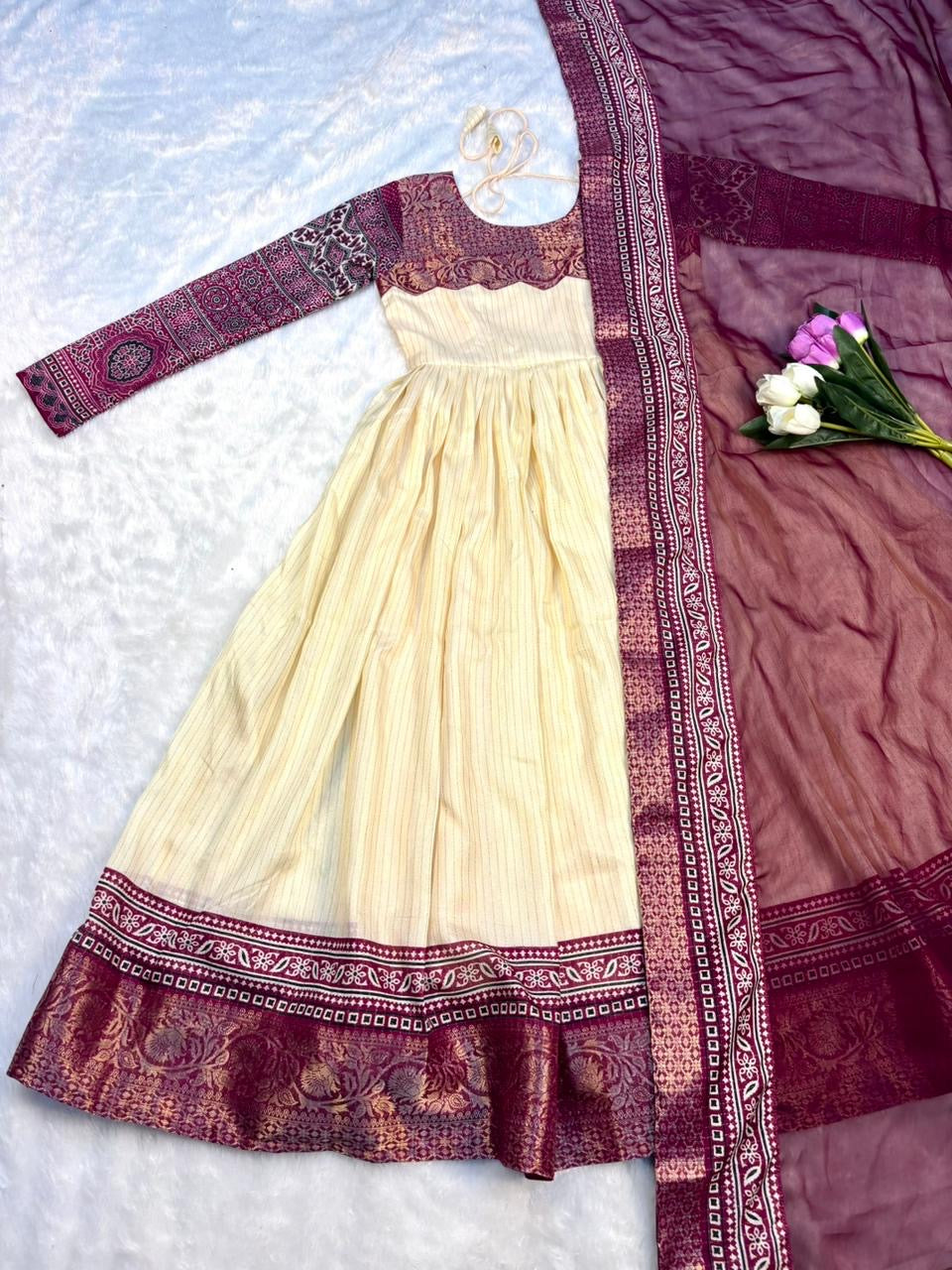 Frocks along with duppata