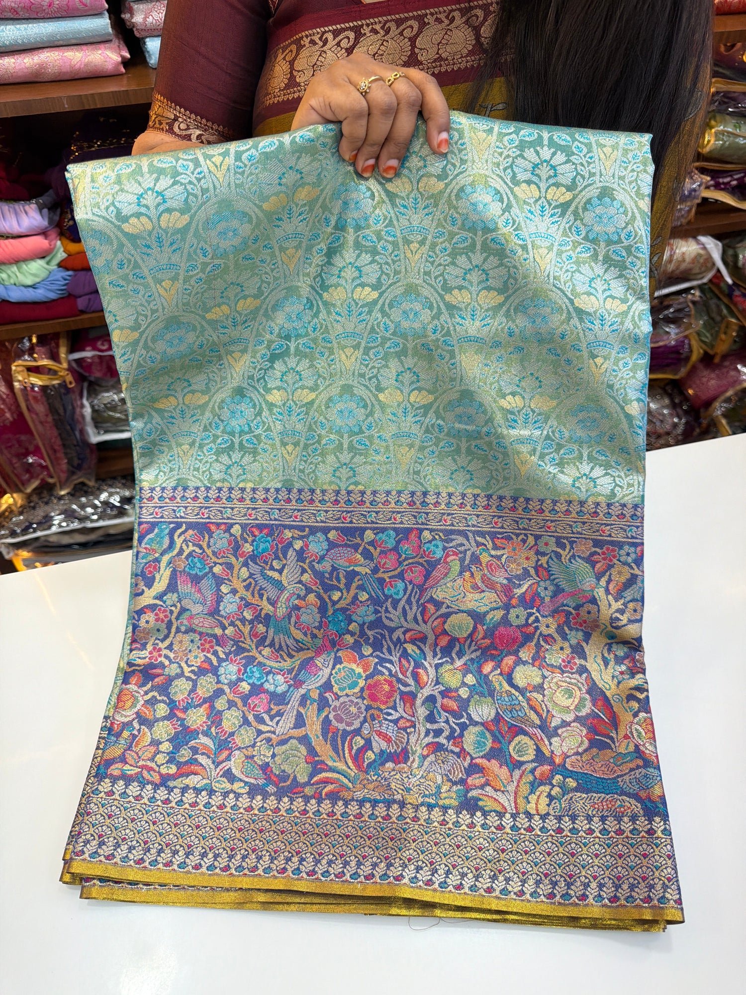 Meenakari Pattu sarees
