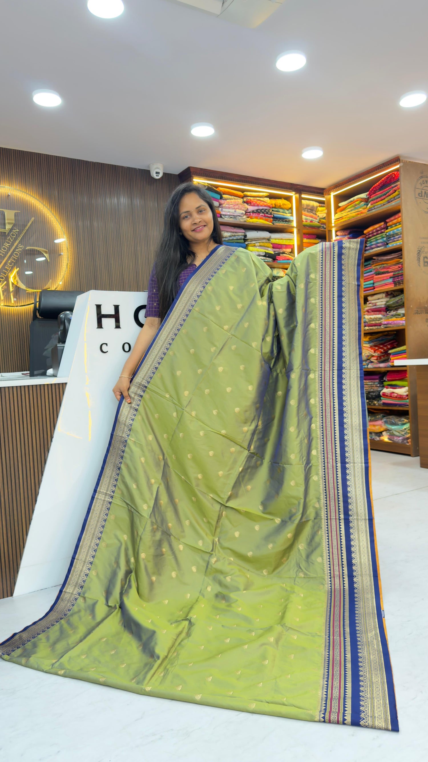 Semi Gadwal inspired sarees in soft silk sarees