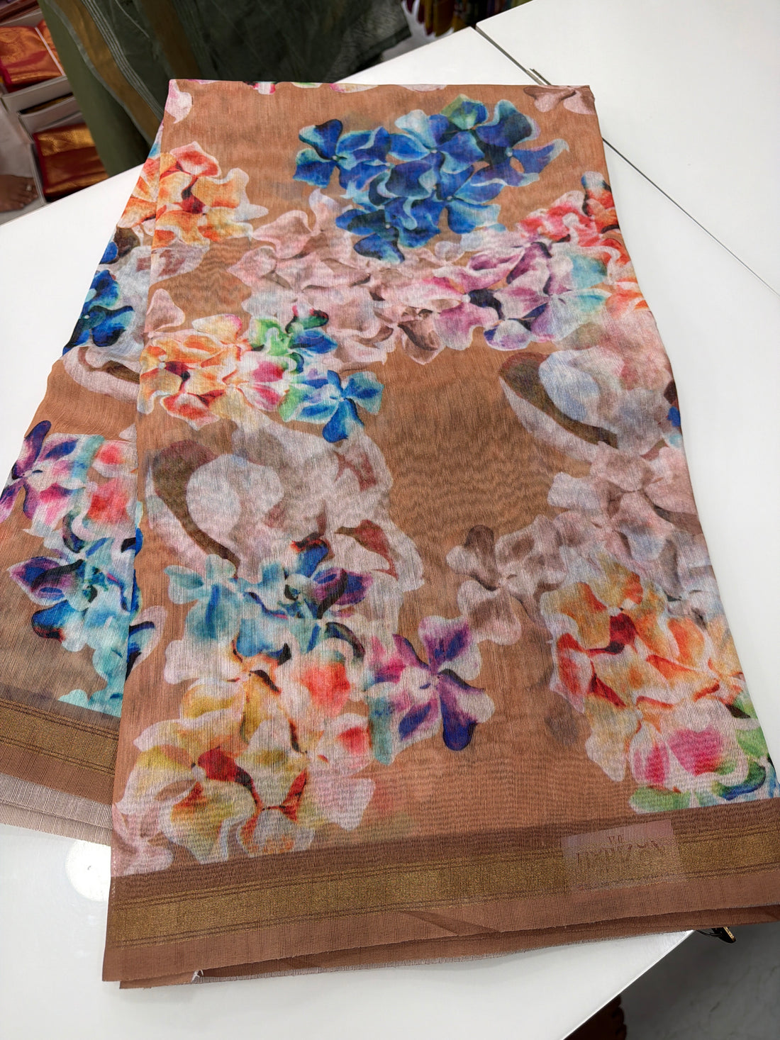 Jute Tussar fancy saree