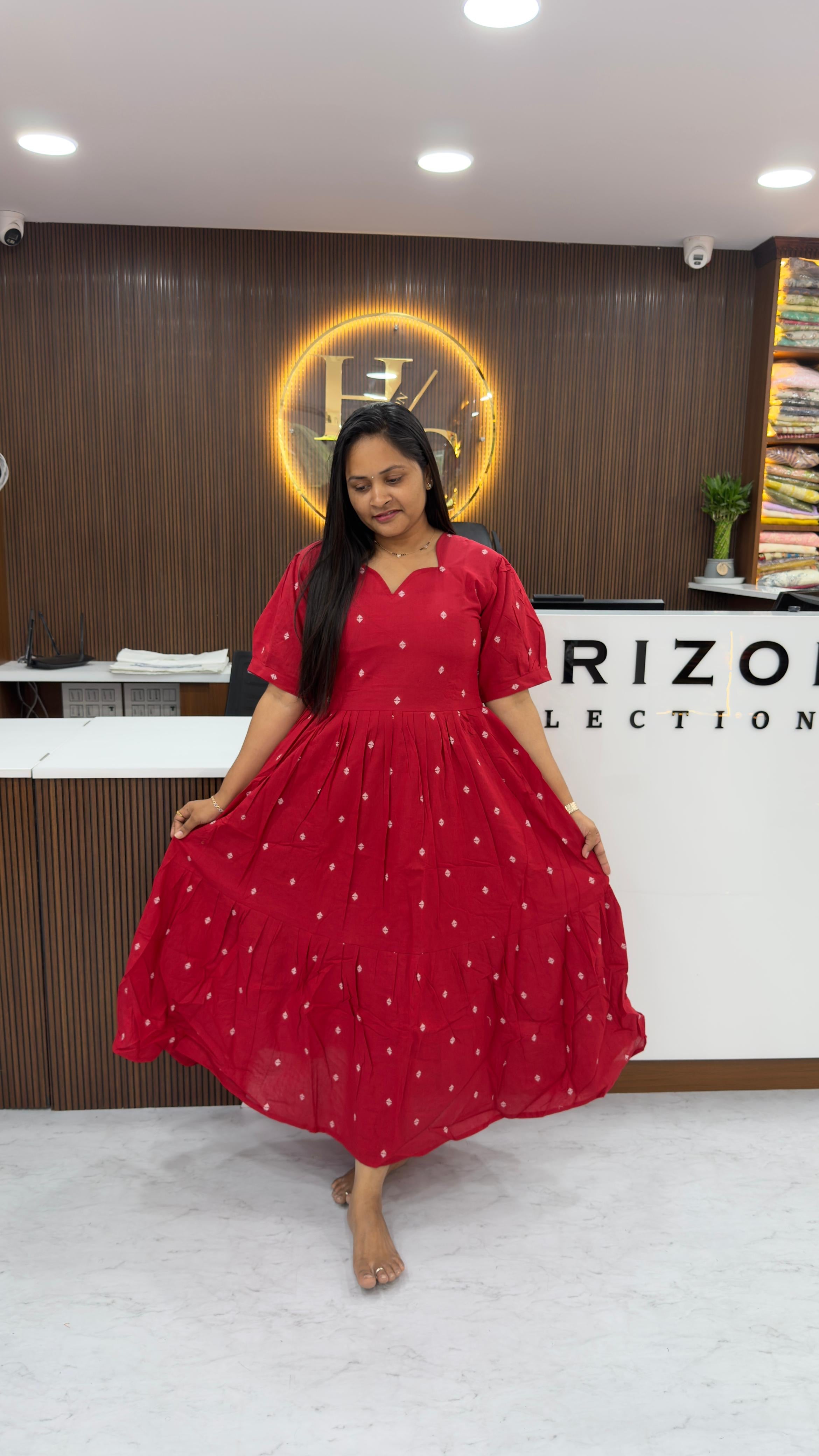 Pure cotton frocks with cotton lining