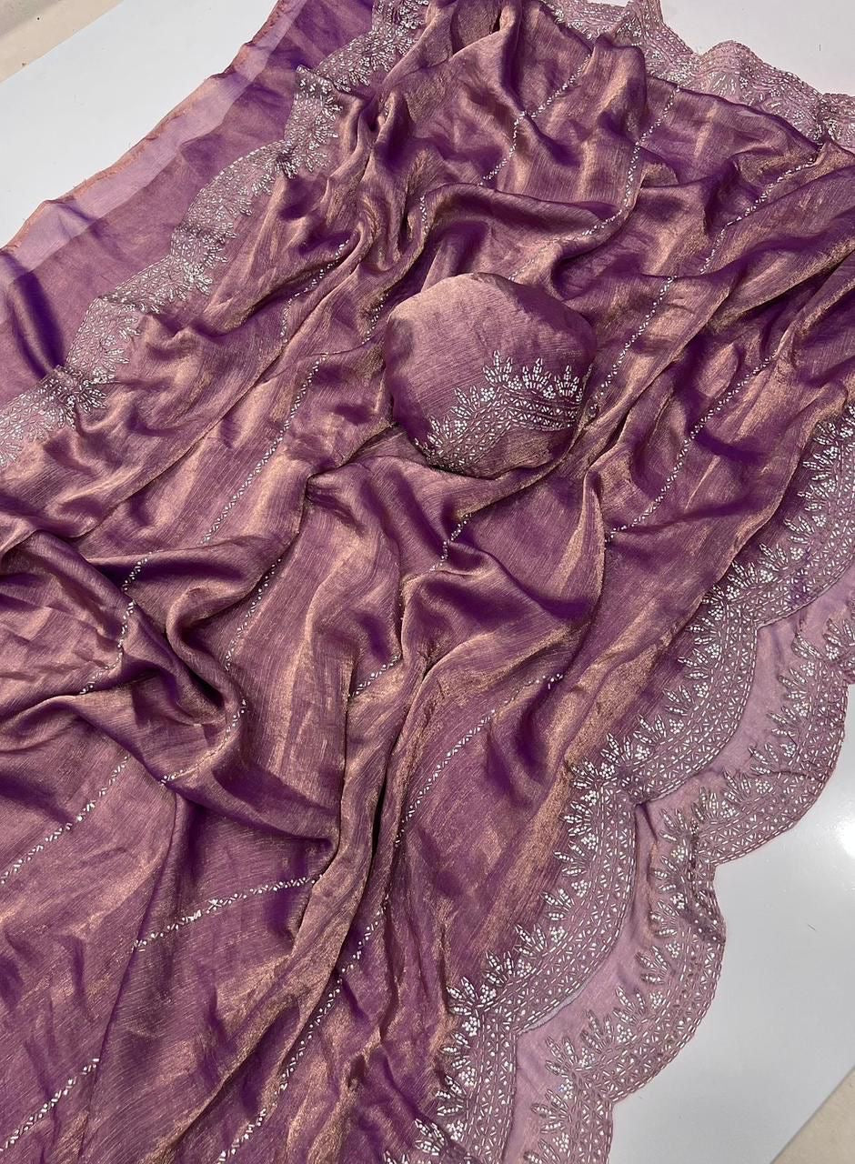 Fendy chiffon saree