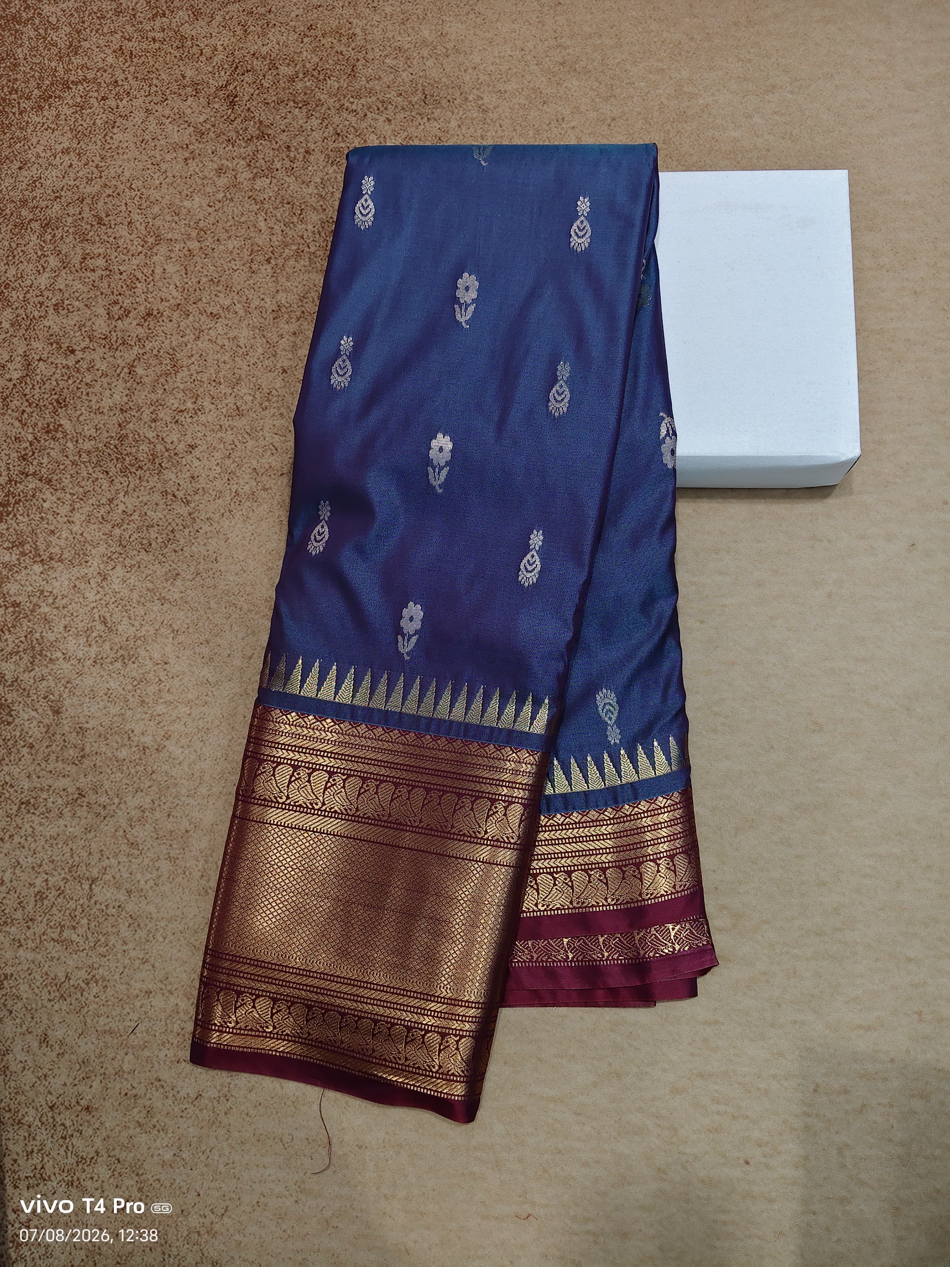 Vintage semi Kanchi pattu sarees