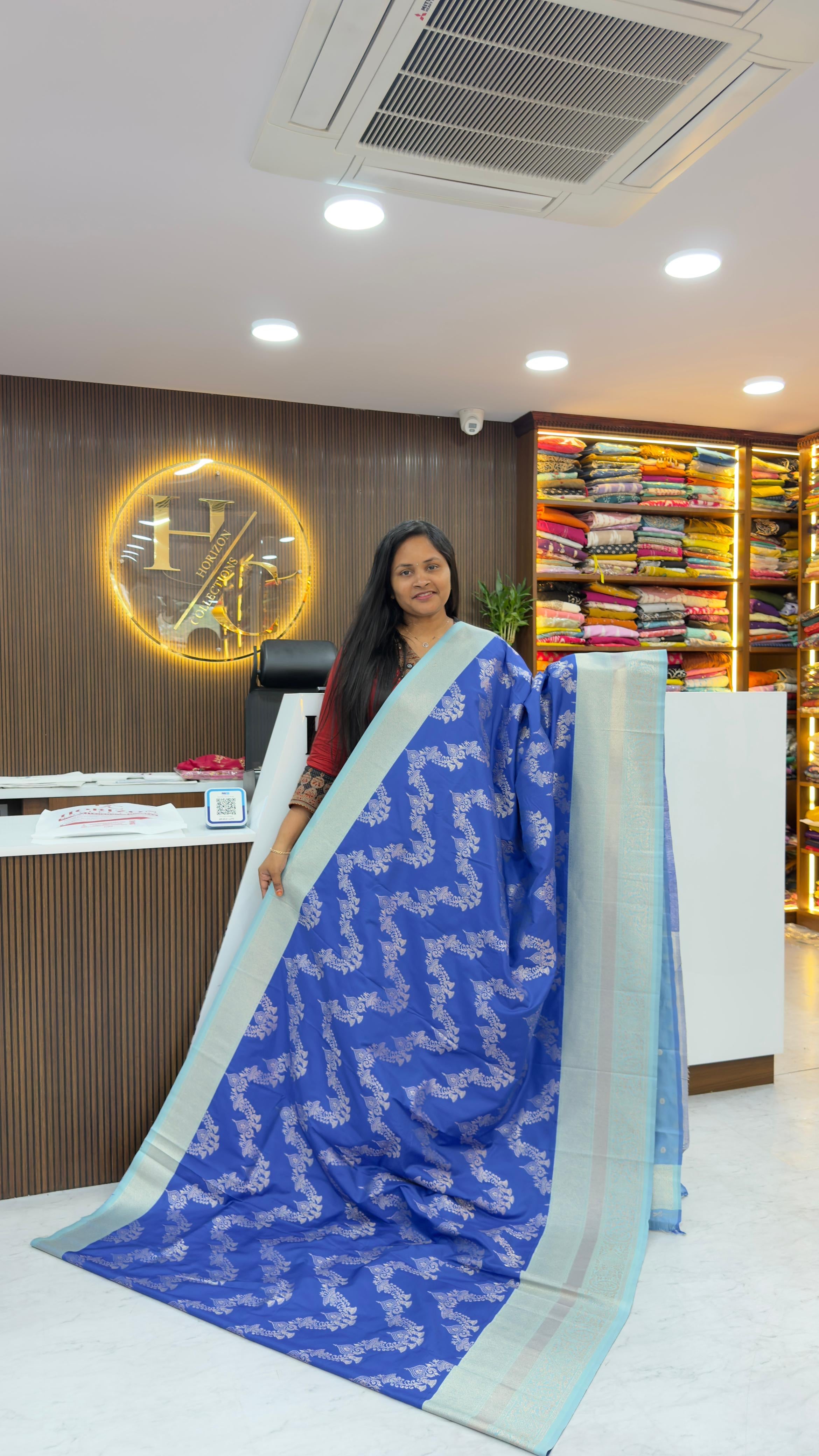 Kanjivaram style soft silk saree