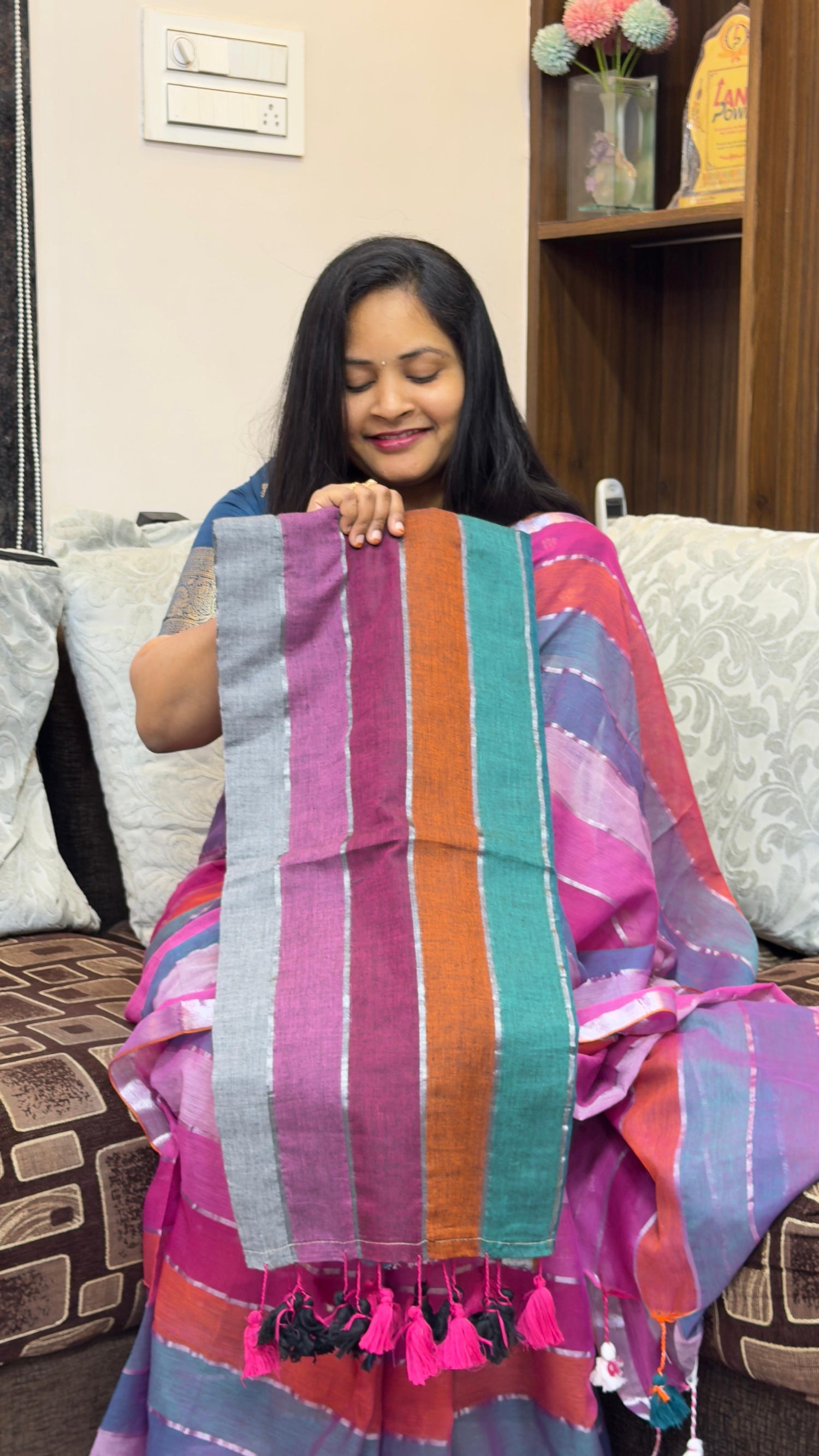 Mul cotton saree