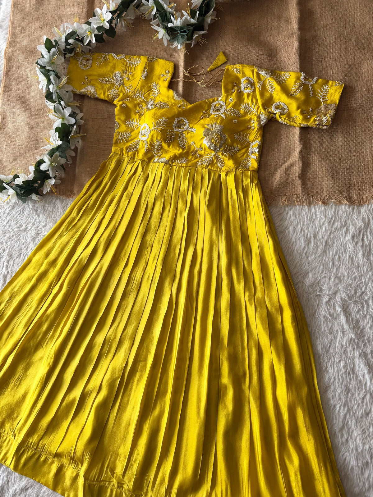Party wear maggam work gown(NON-STORE)