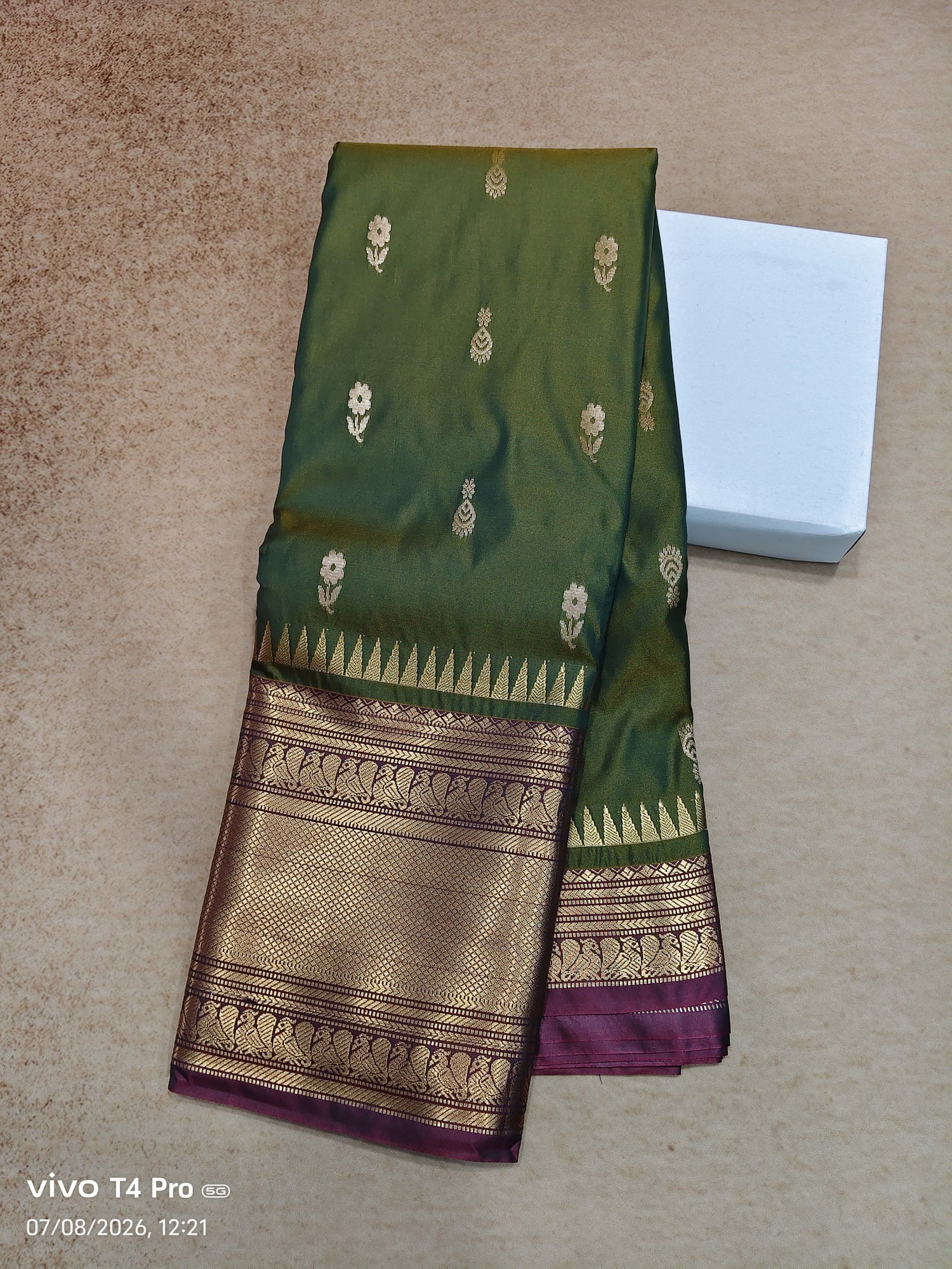 Vintage semi Kanchi pattu sarees