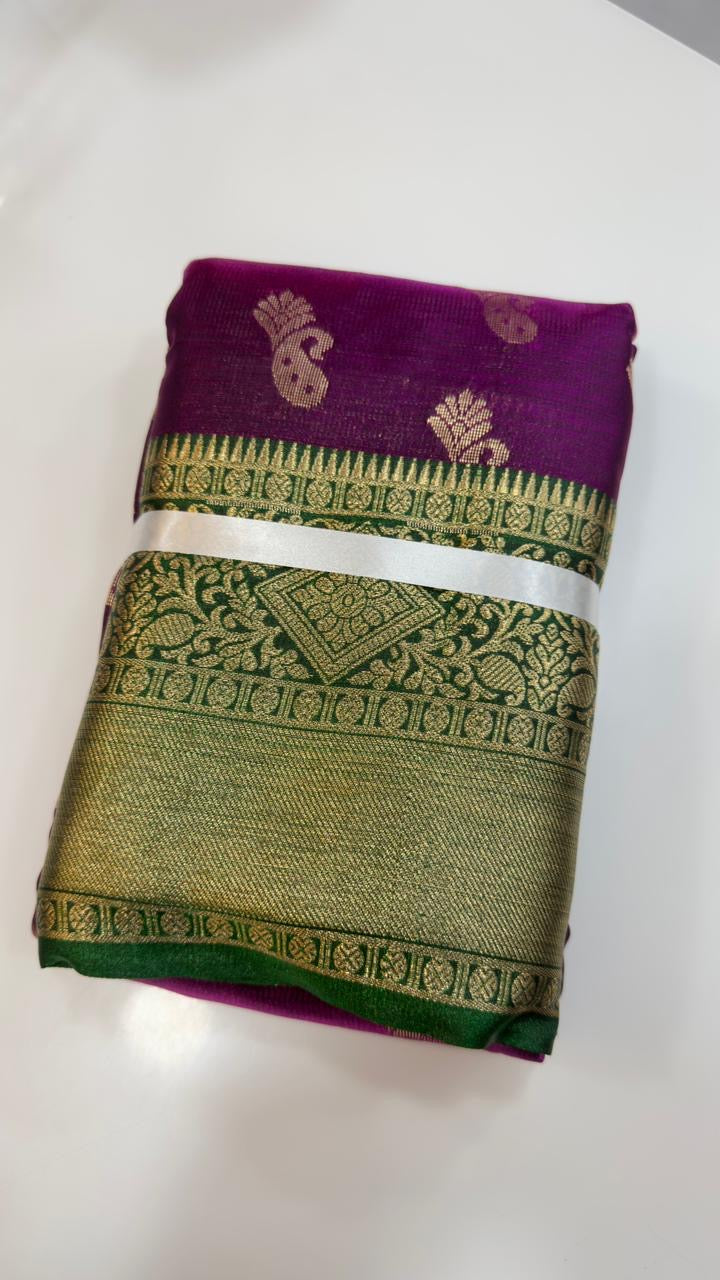 Soft Kanchi Patti inspired sarees