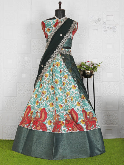 Kalamkari digital print lehengas