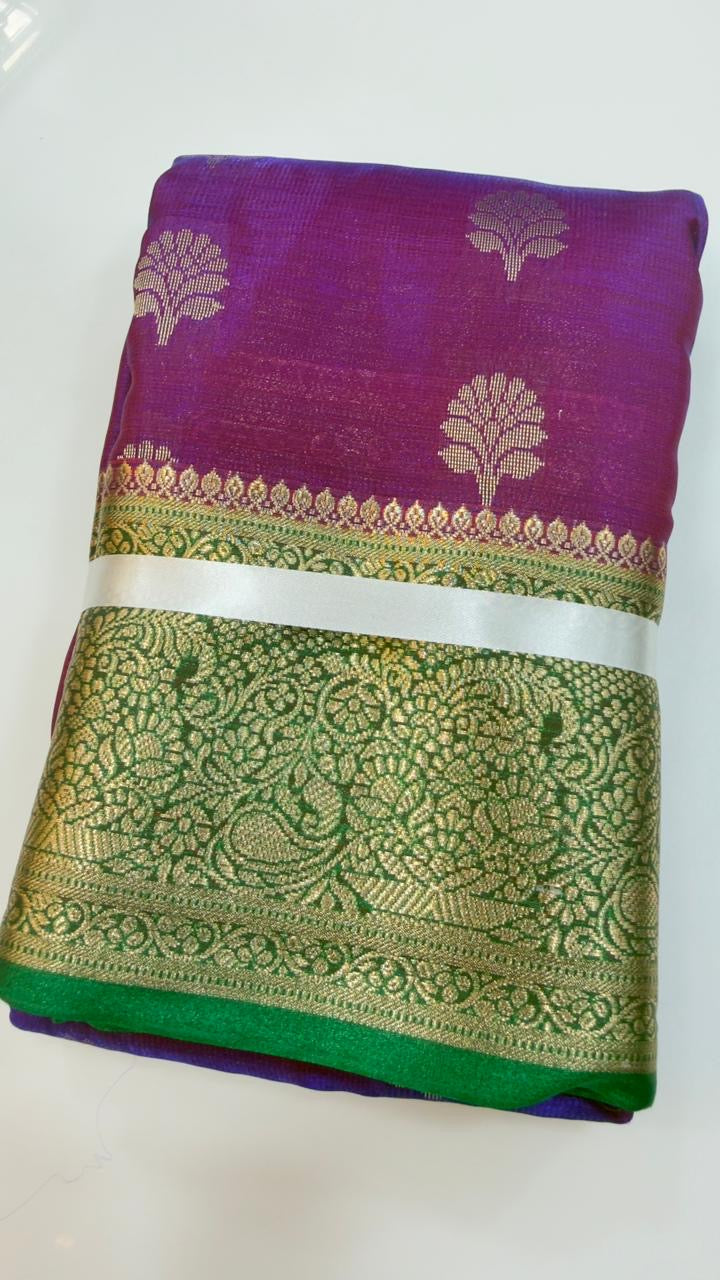 Soft Kanchi Patti inspired sarees