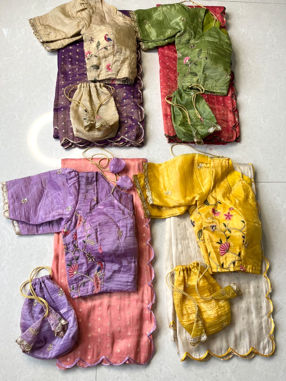 Party wear with stitched blouse
