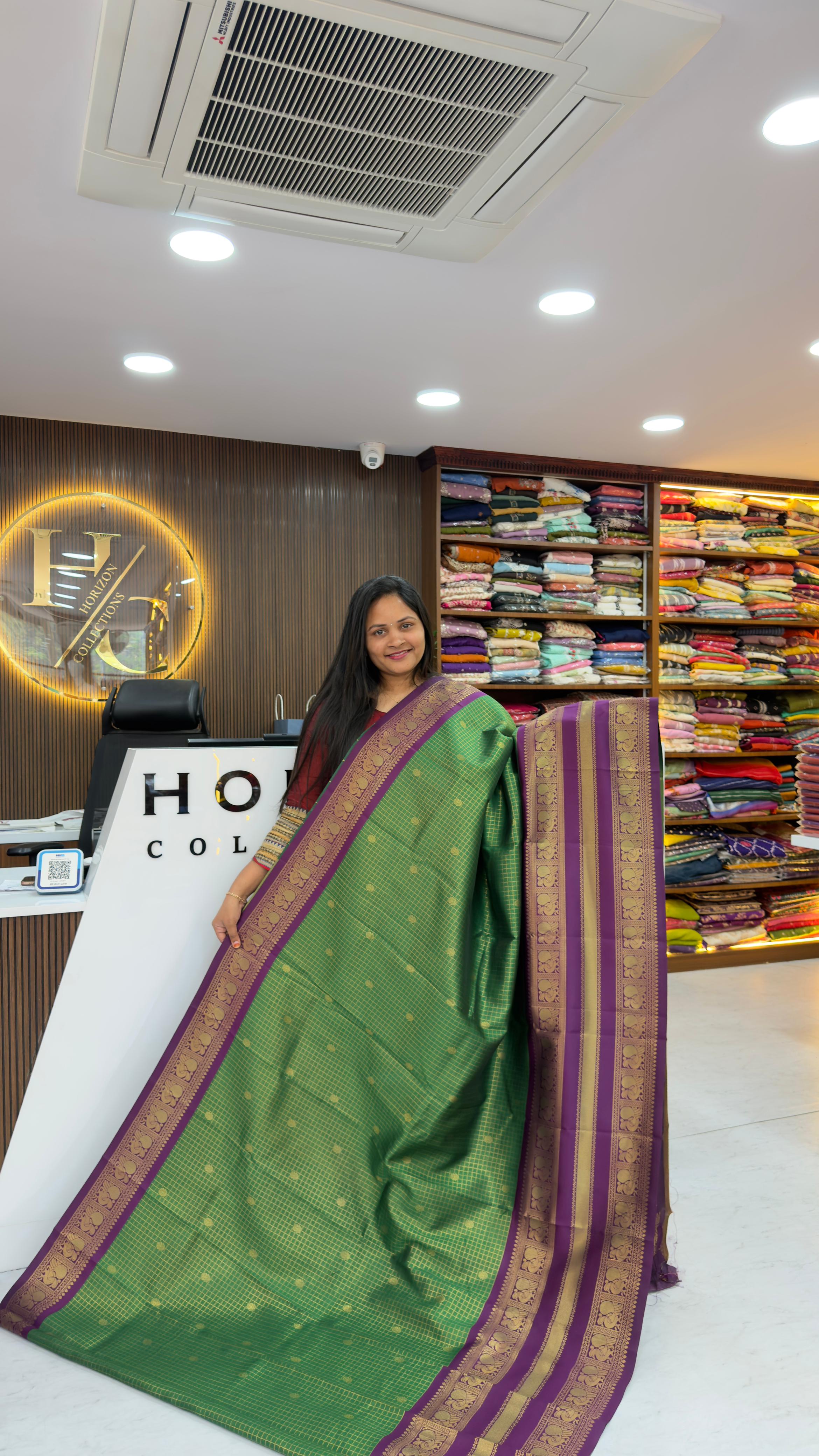 Vintage style Semi Pattu sarees