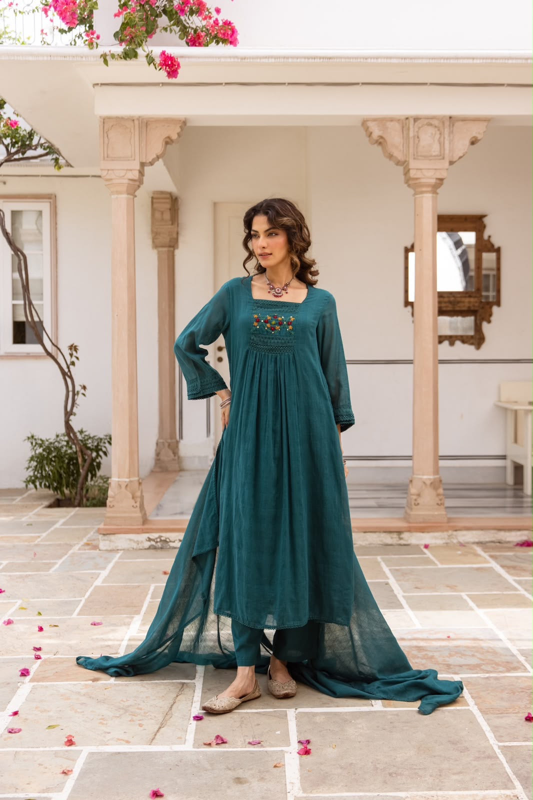 Premium Pure mull  cotton 3 piece set