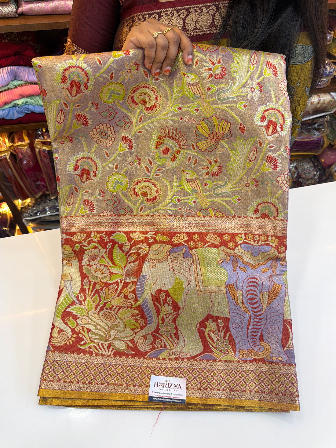 Meenakari Patti sarees