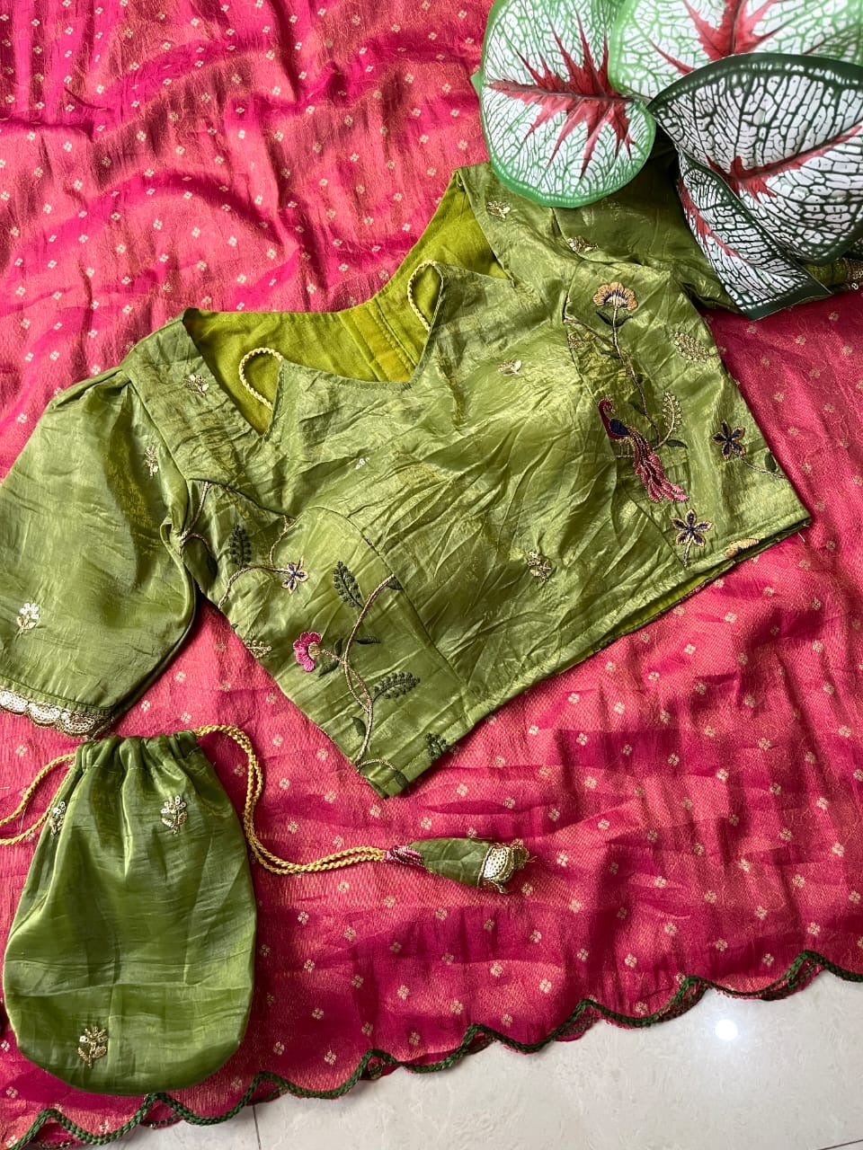 Party wear with stitched blouse