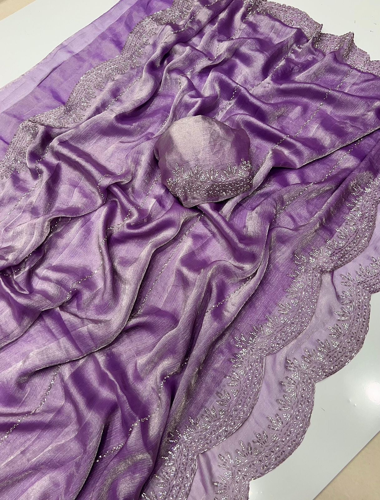 Fendy chiffon saree