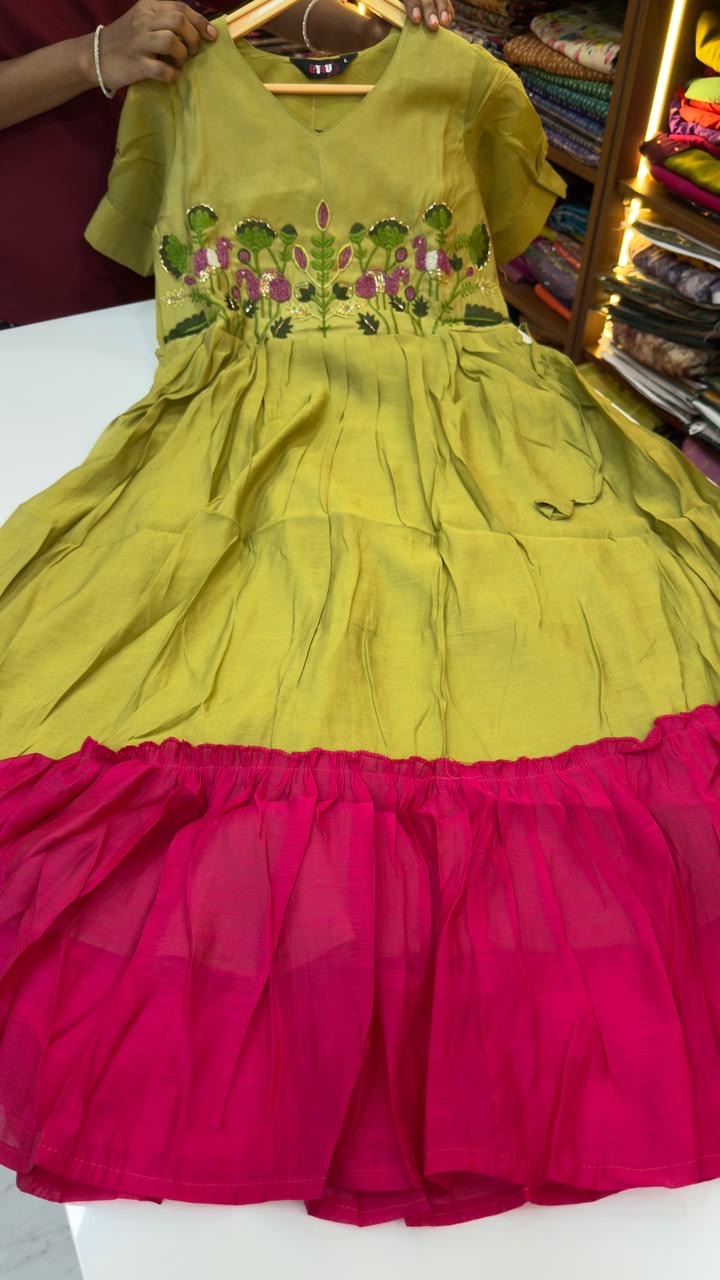 Frocks with maggam work