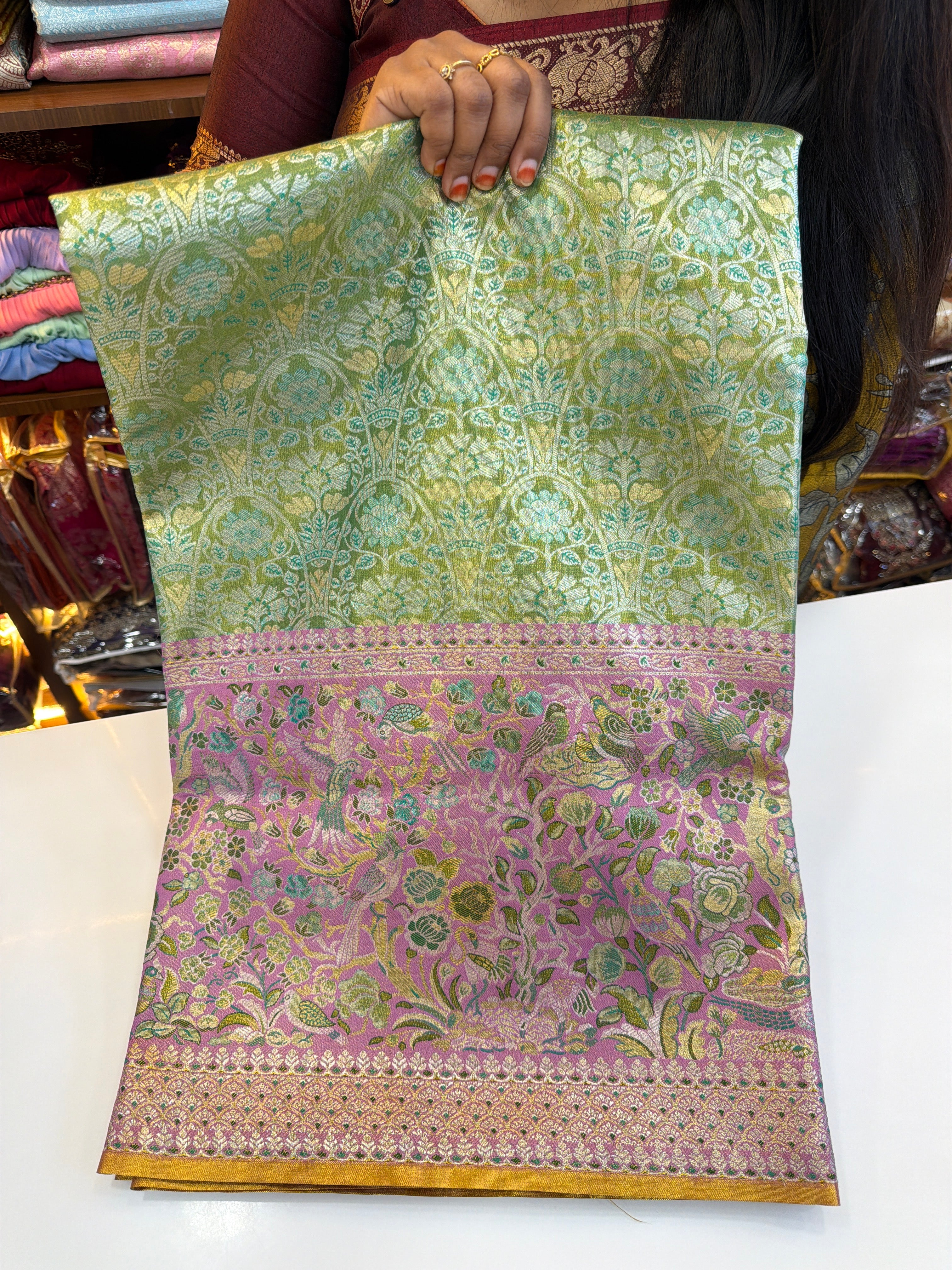 Meenakari saree