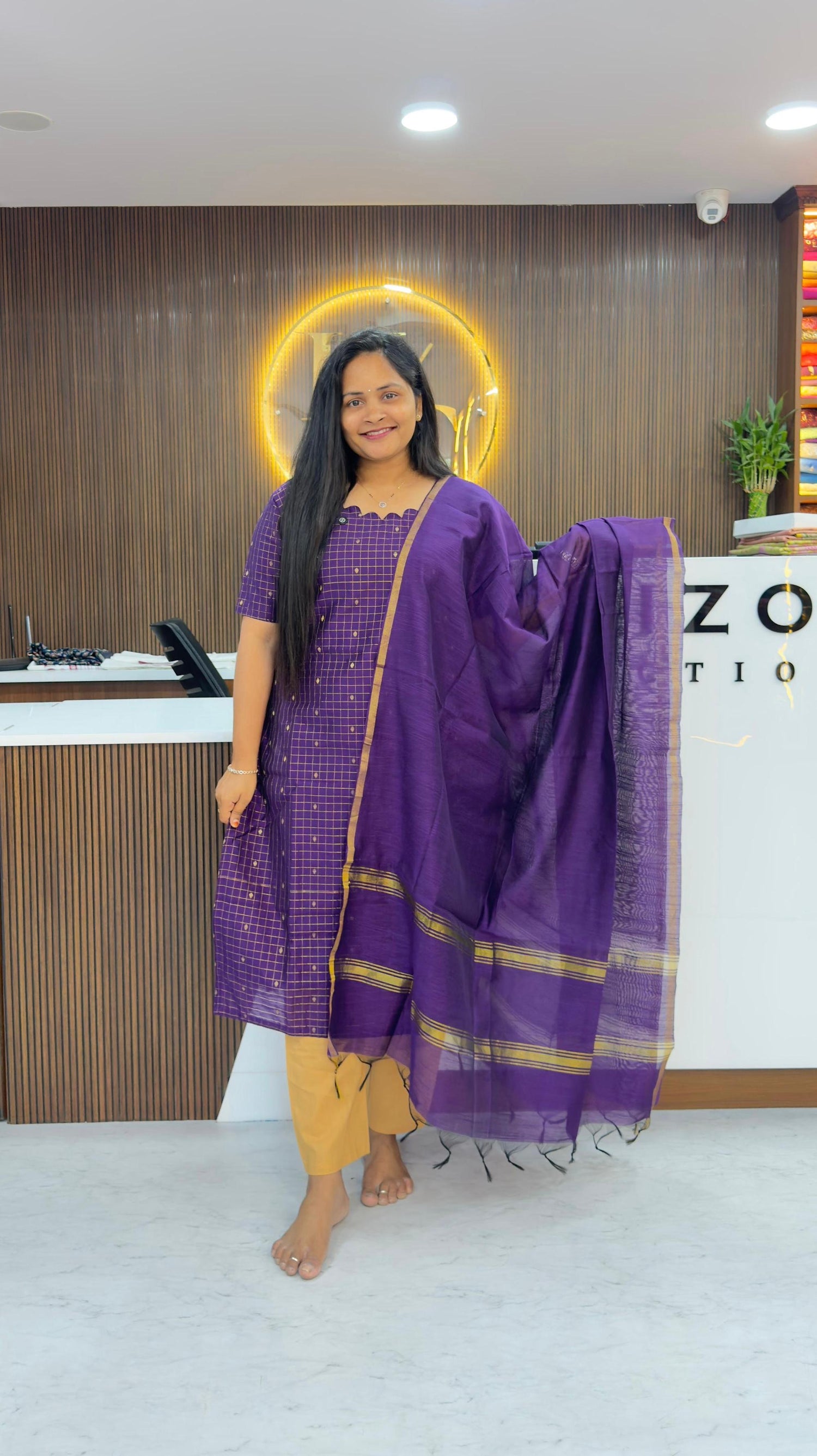 Raw silk pattu style unstitched dress materials