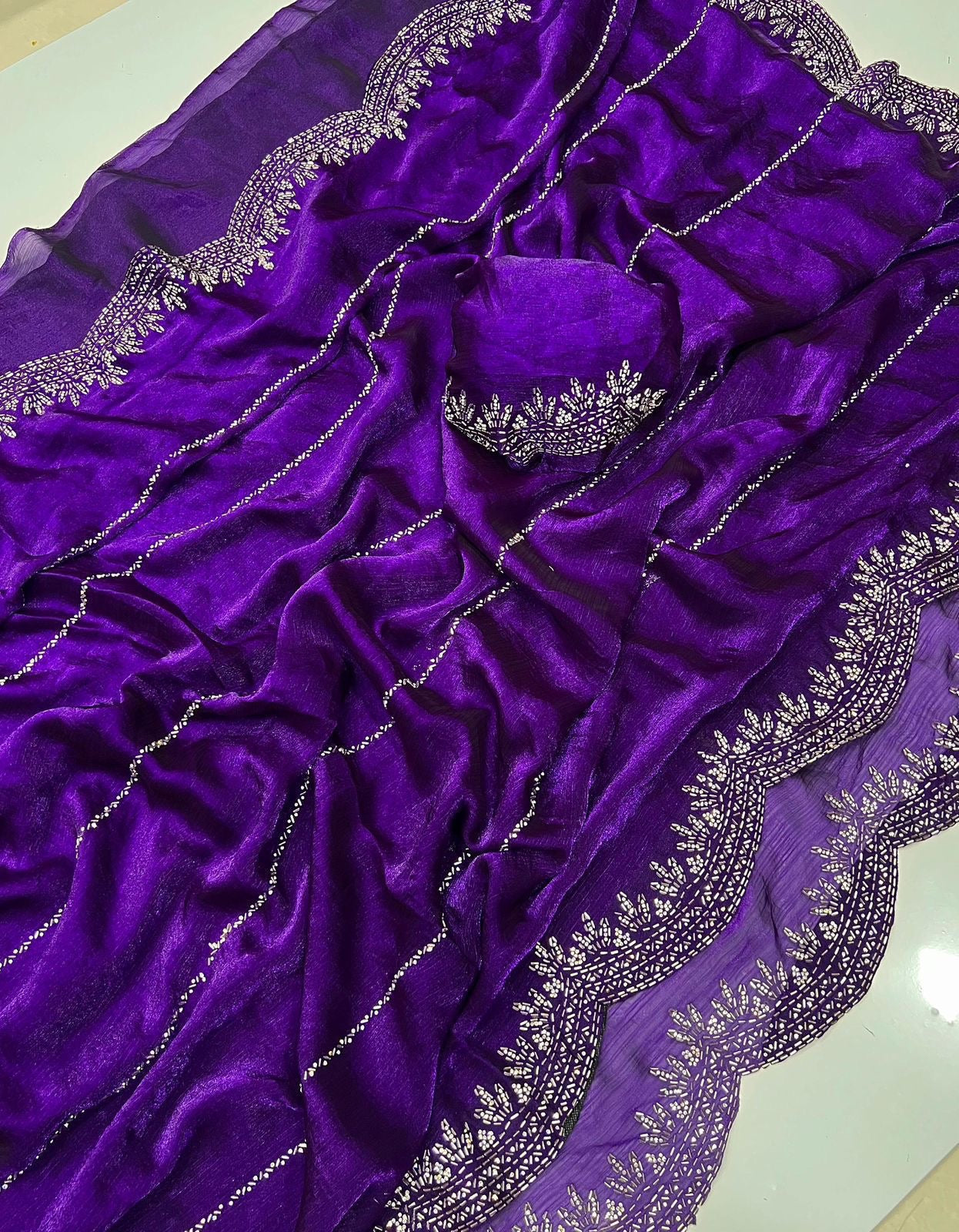 Fendy chiffon saree