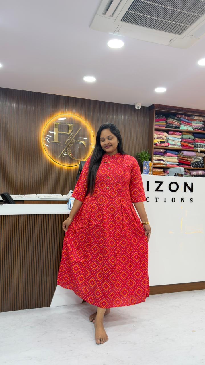 Rayon feeding frocks