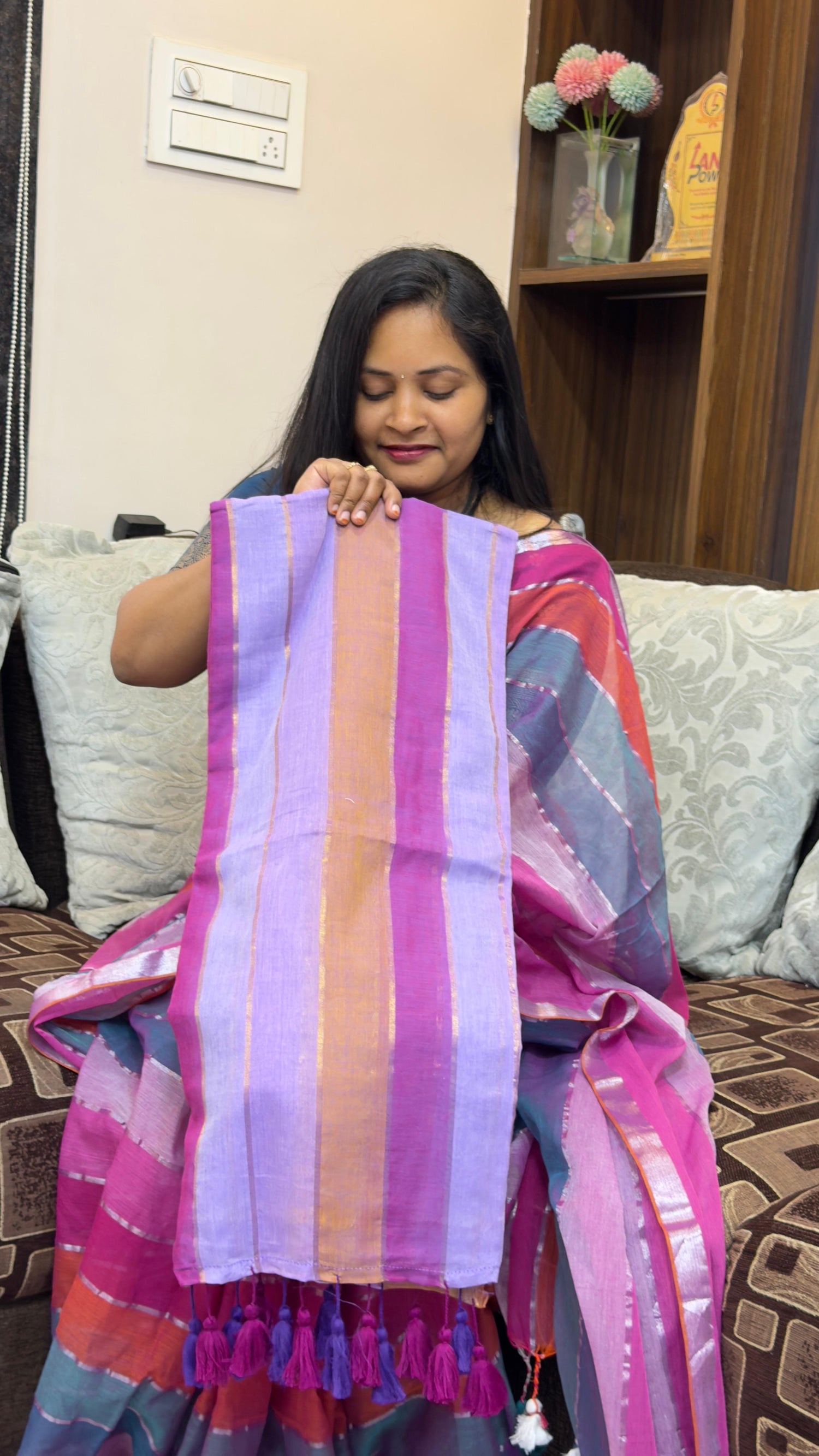 Mul cotton saree