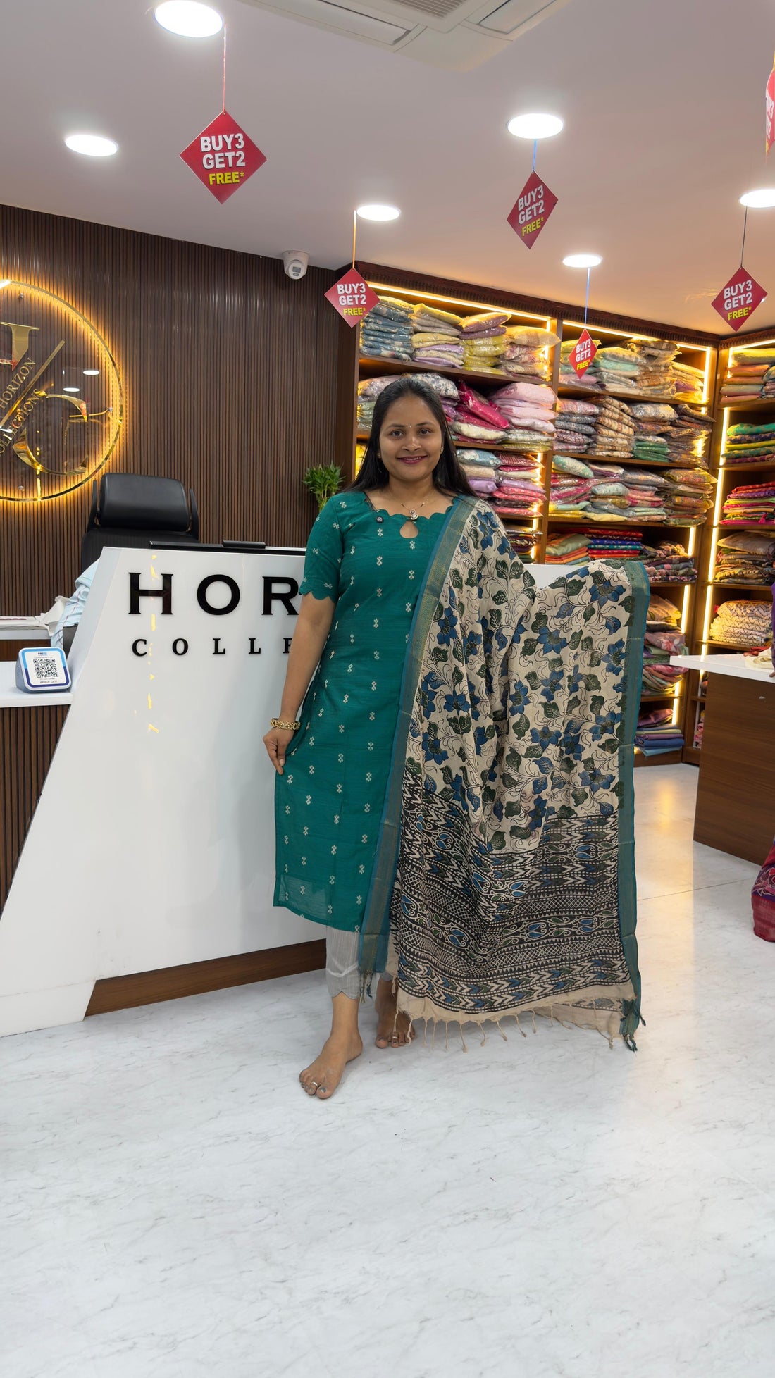 Raw silk dress materials