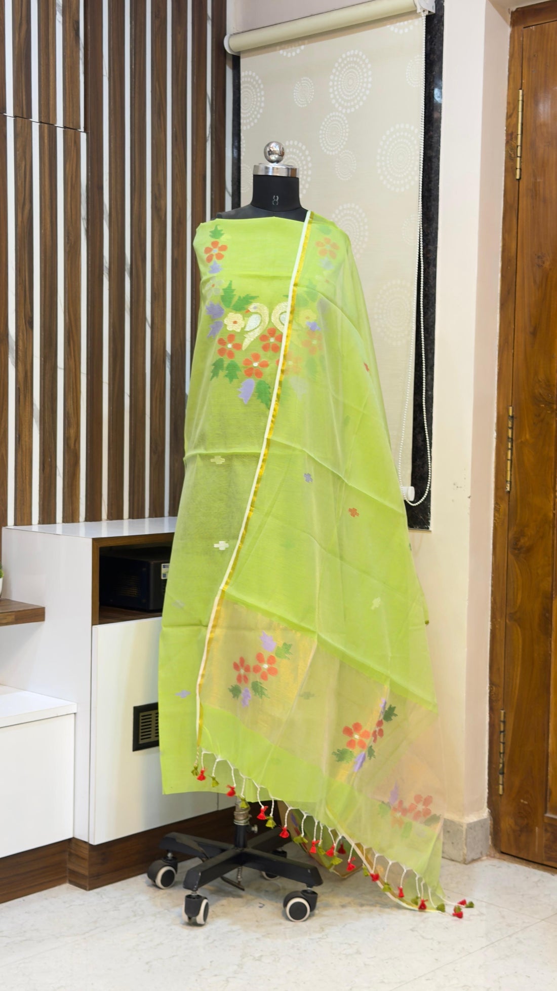 Handloom Muslin Jamdhani Dress materials