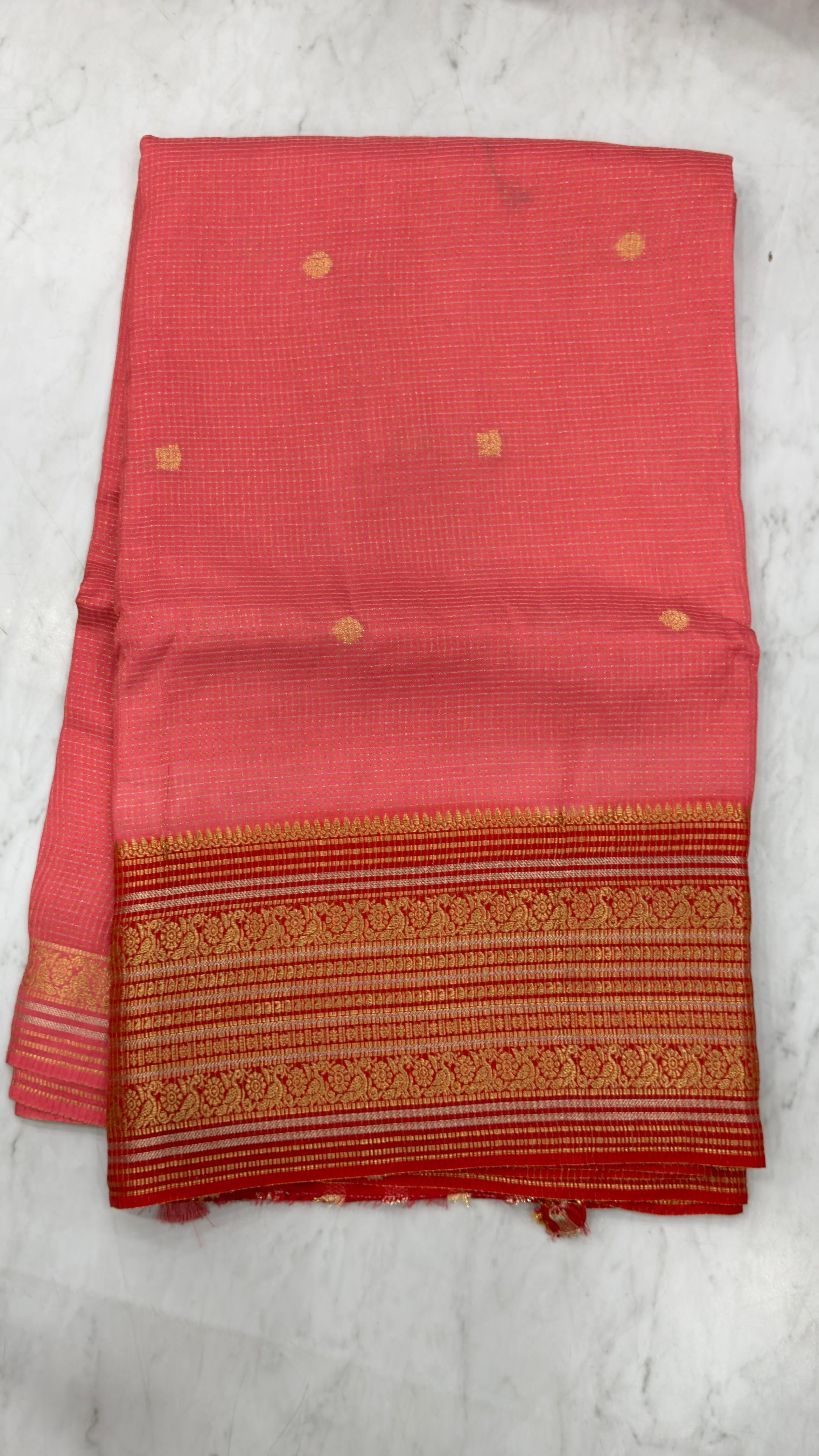 Banarasi vintage chexs sarees