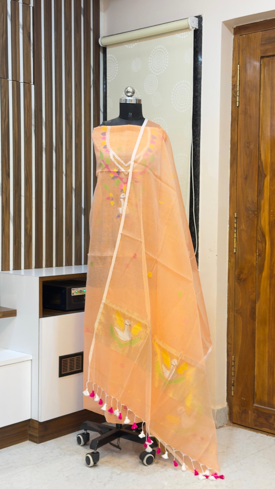 Handloom Muslin Jamdhani Dress materials
