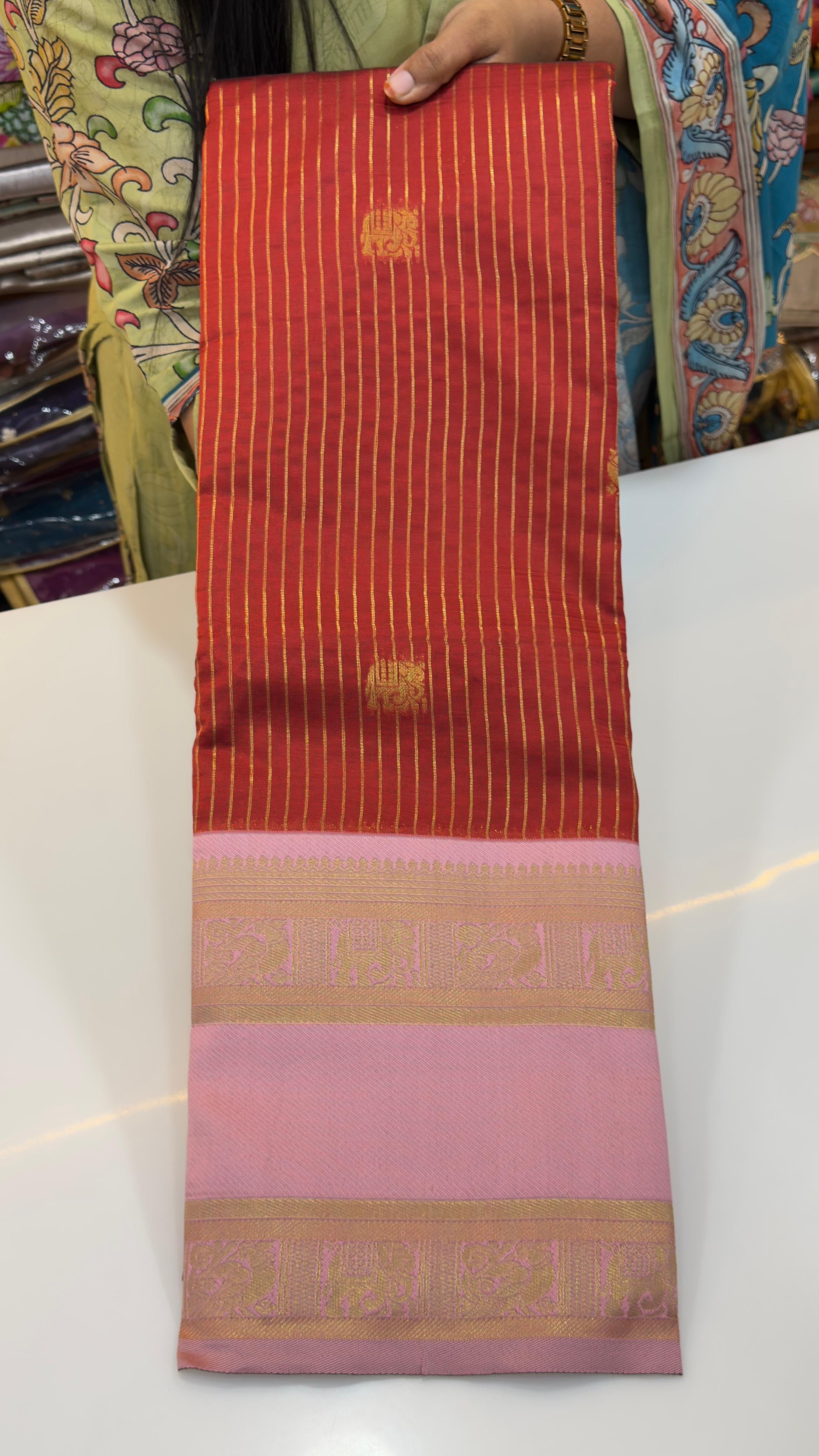 Gadwal inspired semi Patti sarees