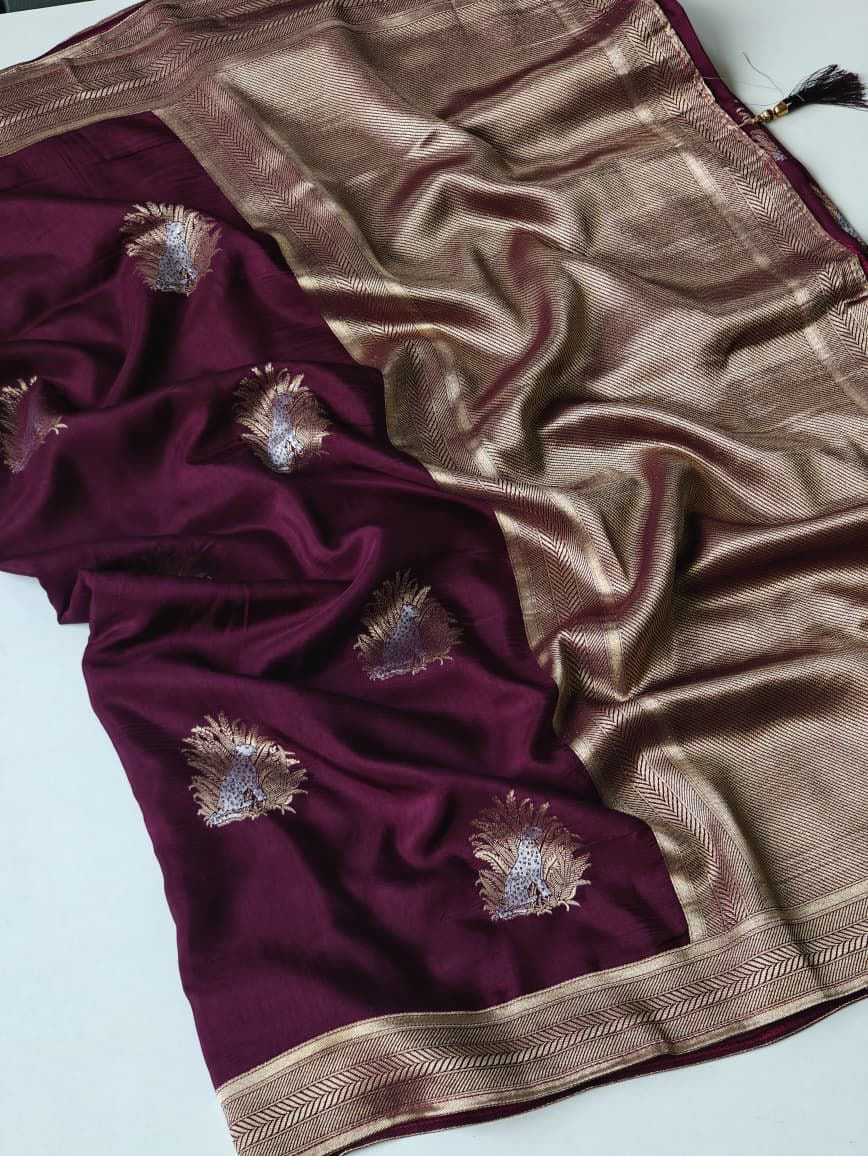 Traditional viscose saree